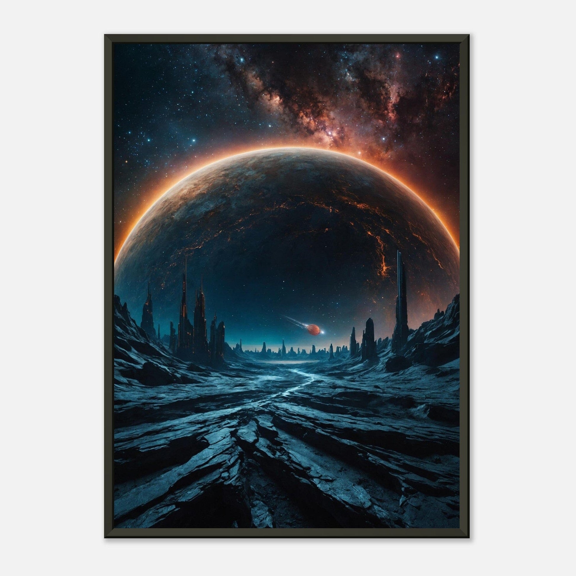 Galactic Gateway: Cosmic Odyssey Print Material Modern Masterpieces 50x70 cm / 20x28″ 