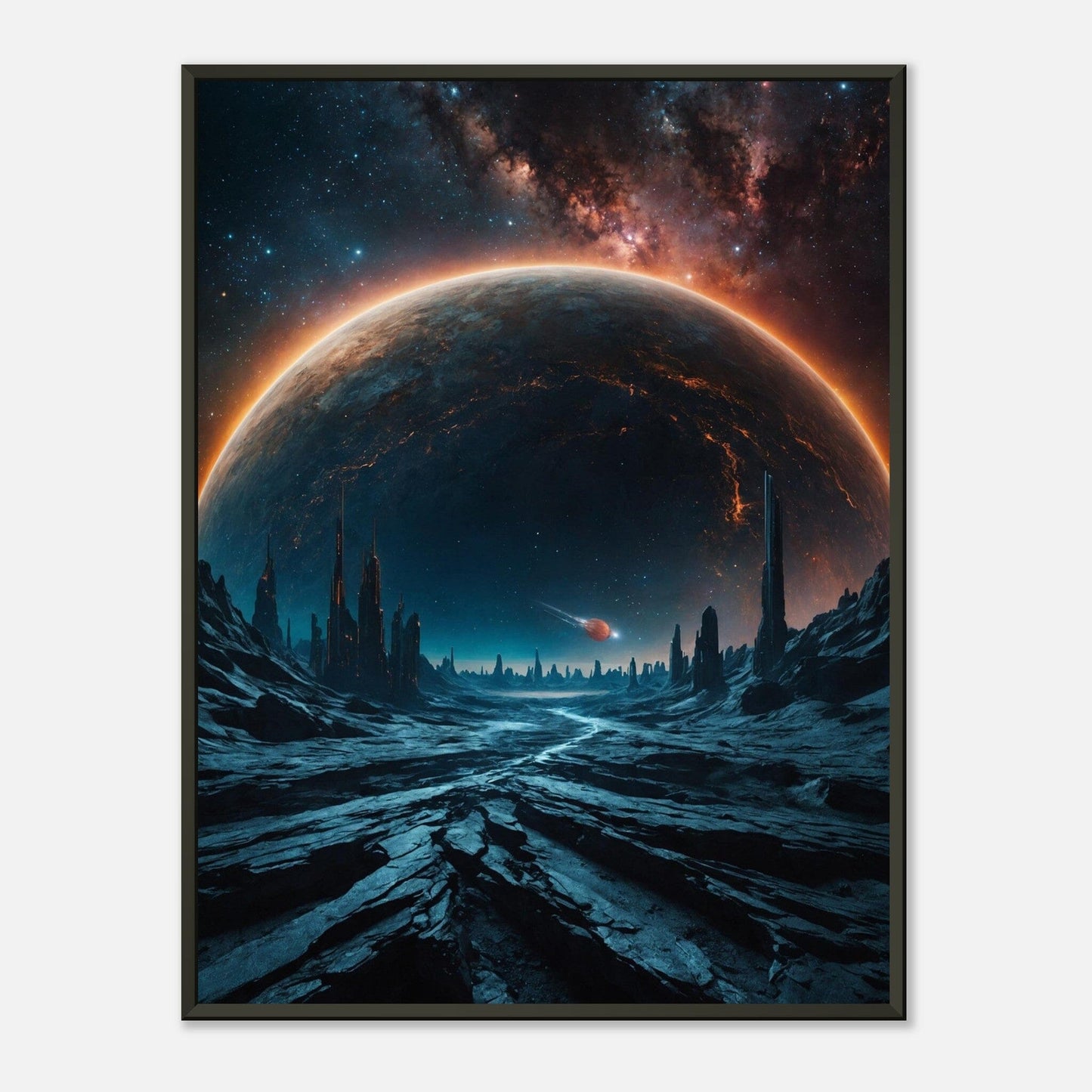 Galactic Gateway: Cosmic Odyssey Print Material Modern Masterpieces 60x80 cm / 24x32″ 