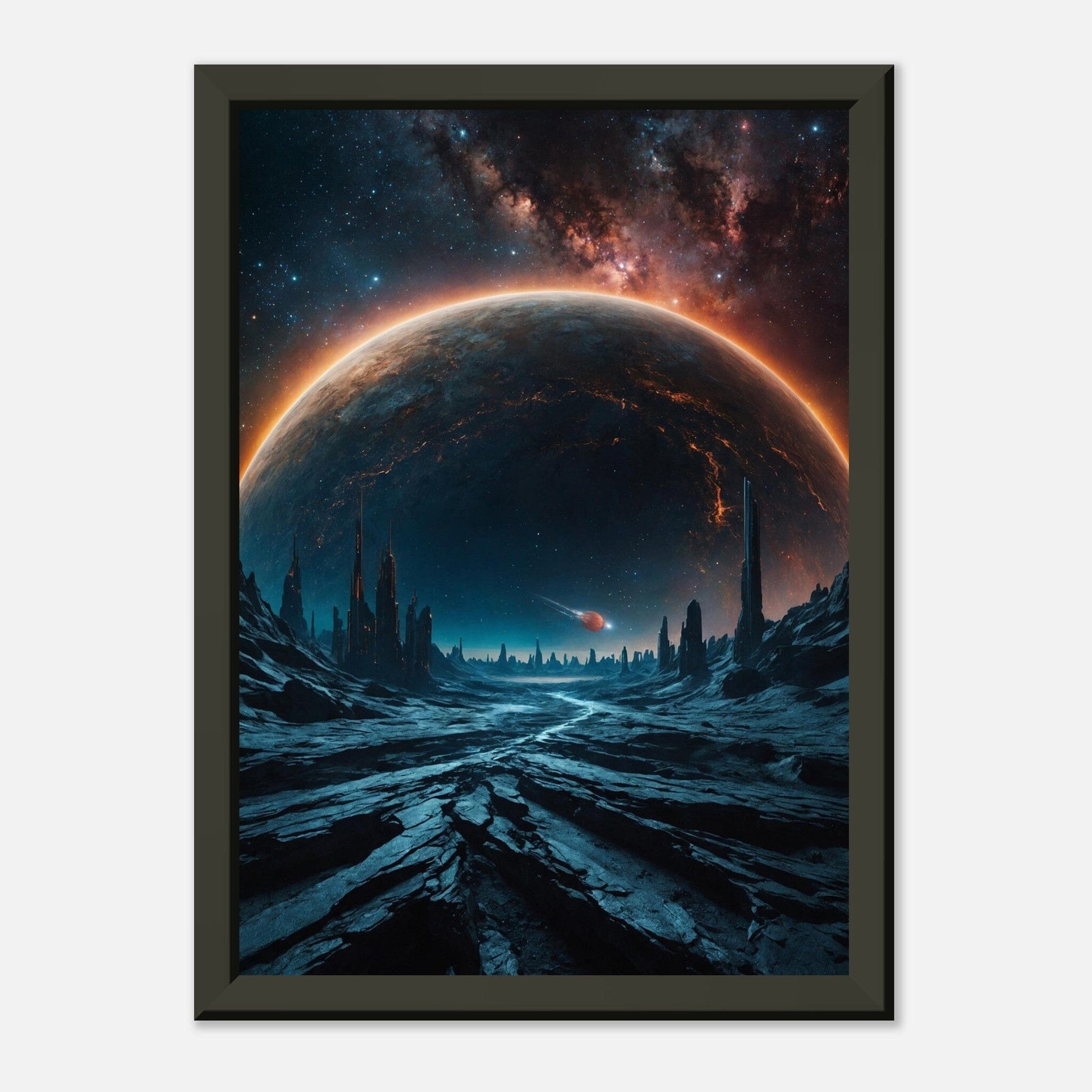 Galactic Gateway: Cosmic Odyssey Print Material Modern Masterpieces A4 21x29.7 cm / 8x12″ 