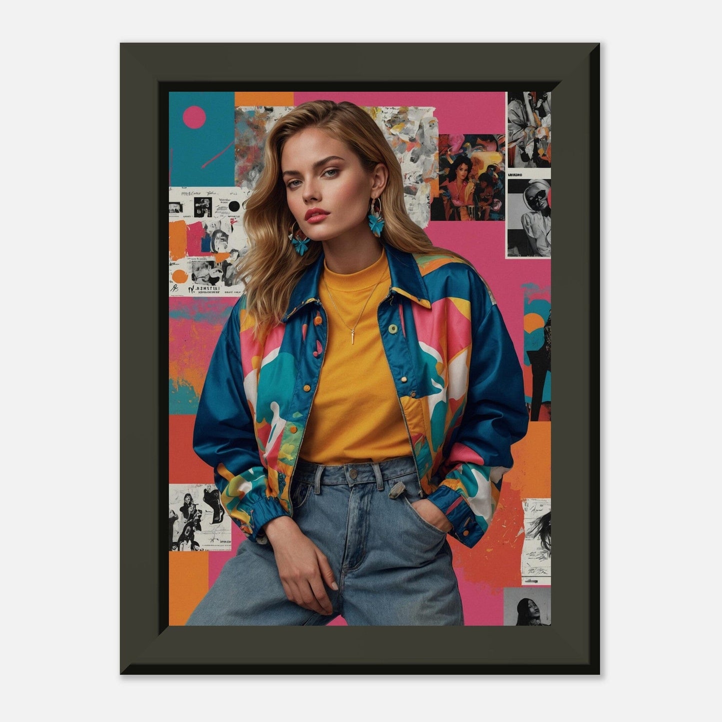 Graffiti Groove: Urban '90s Fusion Print Material Modern Masterpieces 13x18 cm / 5x7″ 