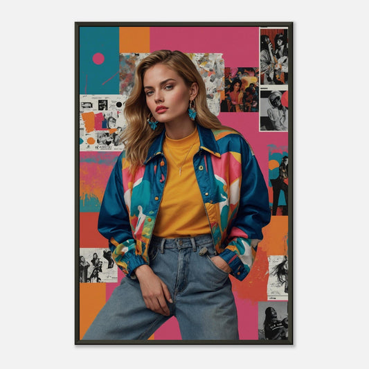 Graffiti Groove: Urban '90s Fusion Print Material Modern Masterpieces 60x90 cm / 24x36″ 