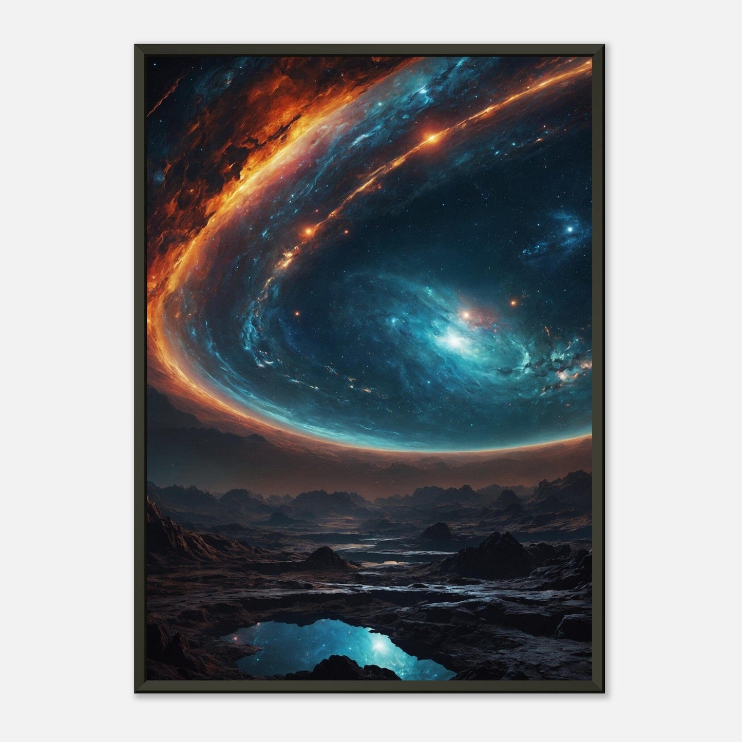 Interstellar Illusion: Infinite Infinity Print Material Modern Masterpieces 50x70 cm / 20x28″ 