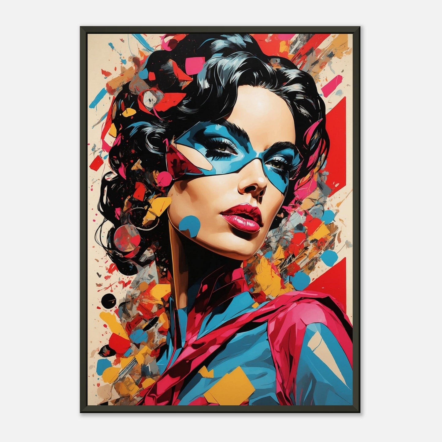 Legendary Lineup: Heroic Pop Art Print Material Modern Masterpieces 50x70 cm / 20x28″ 