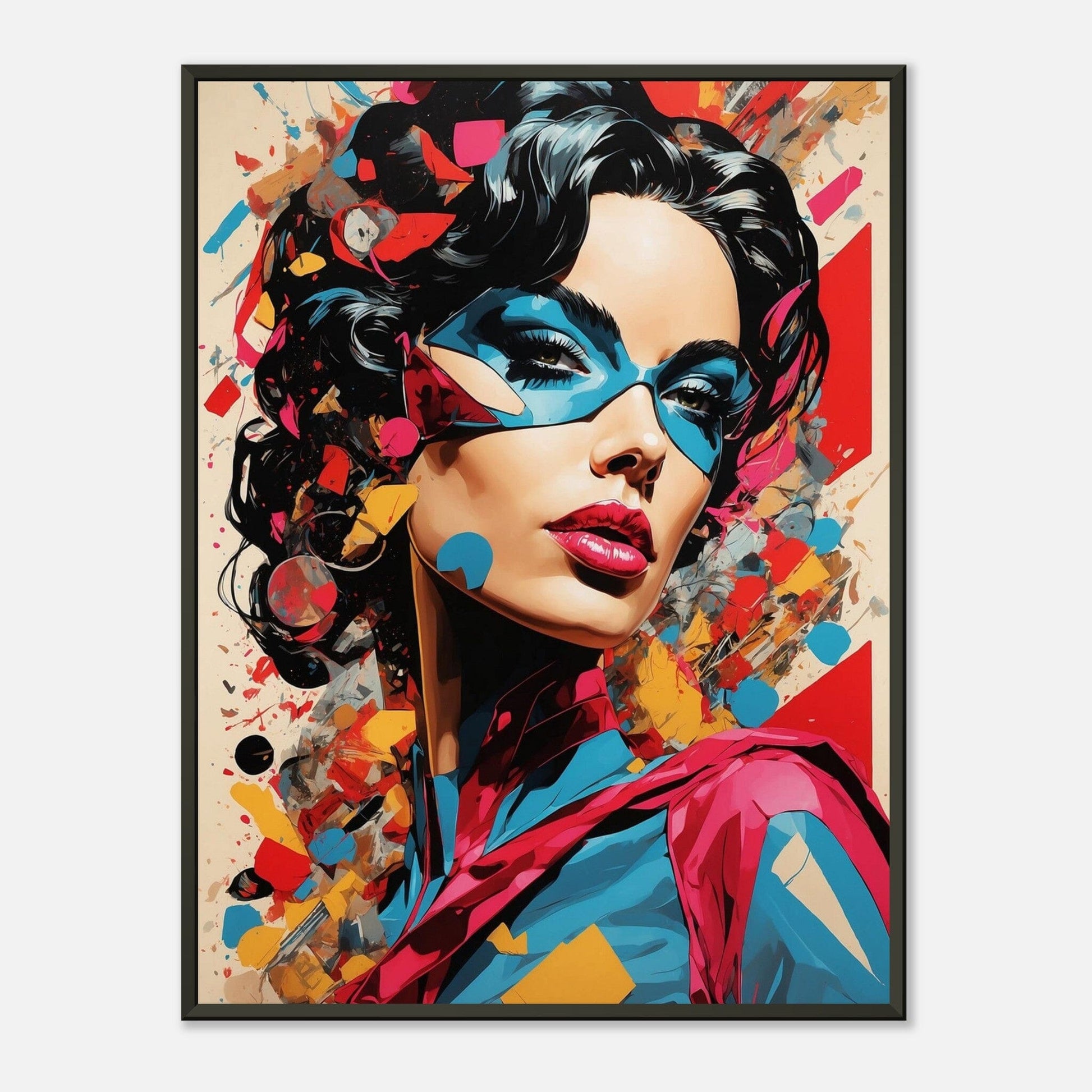 Legendary Lineup: Heroic Pop Art Print Material Modern Masterpieces 60x80 cm / 24x32″ 