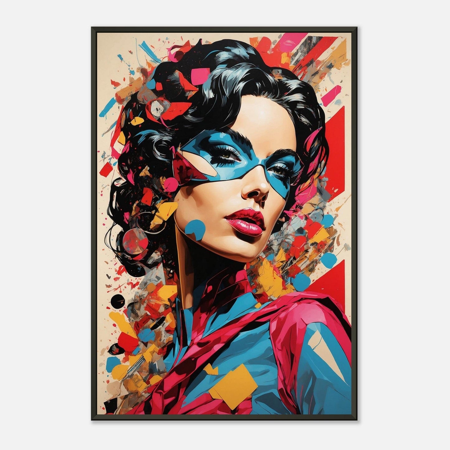 Legendary Lineup: Heroic Pop Art Print Material Modern Masterpieces 60x90 cm / 24x36″ 