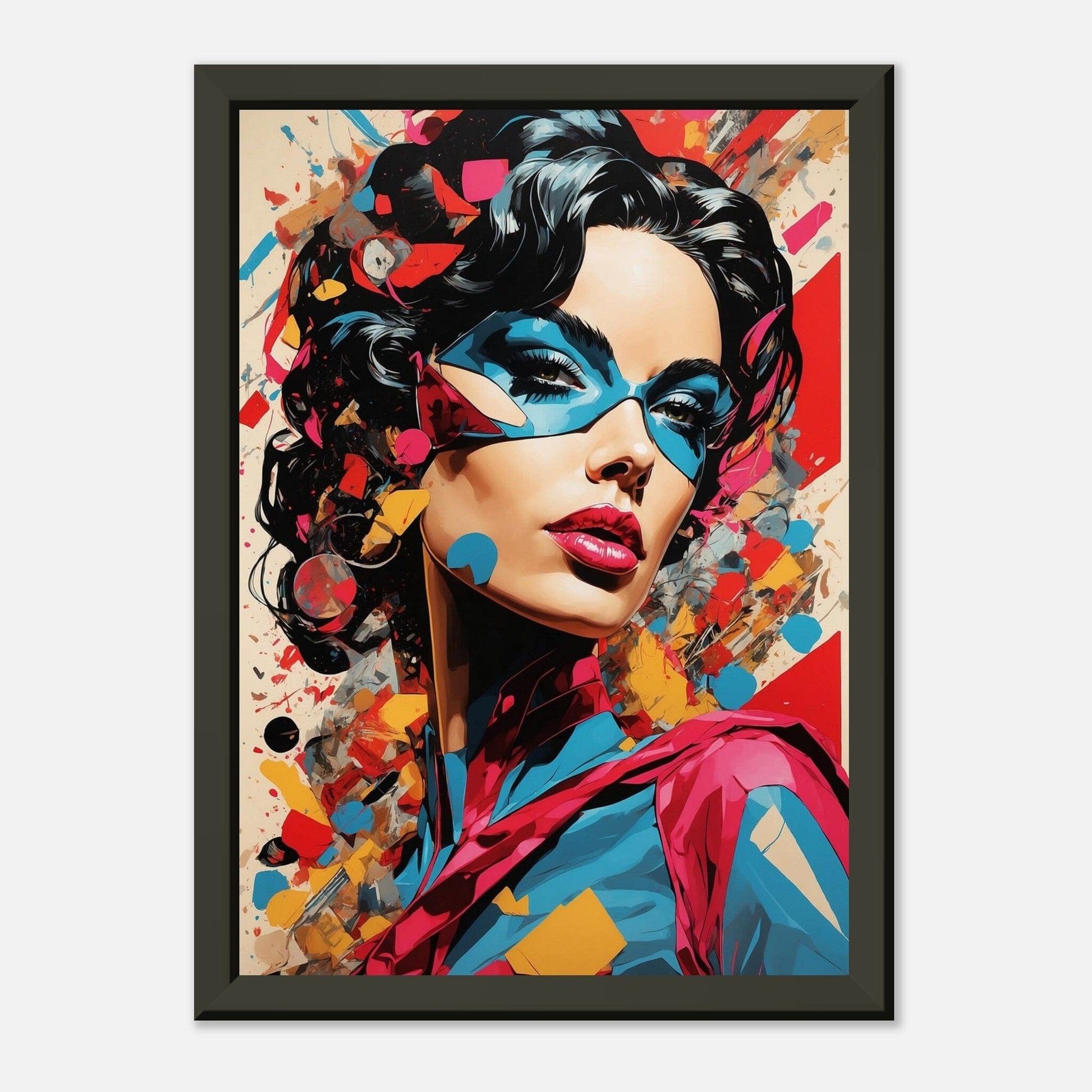 Legendary Lineup: Heroic Pop Art Print Material Modern Masterpieces A4 21x29.7 cm / 8x12″ 