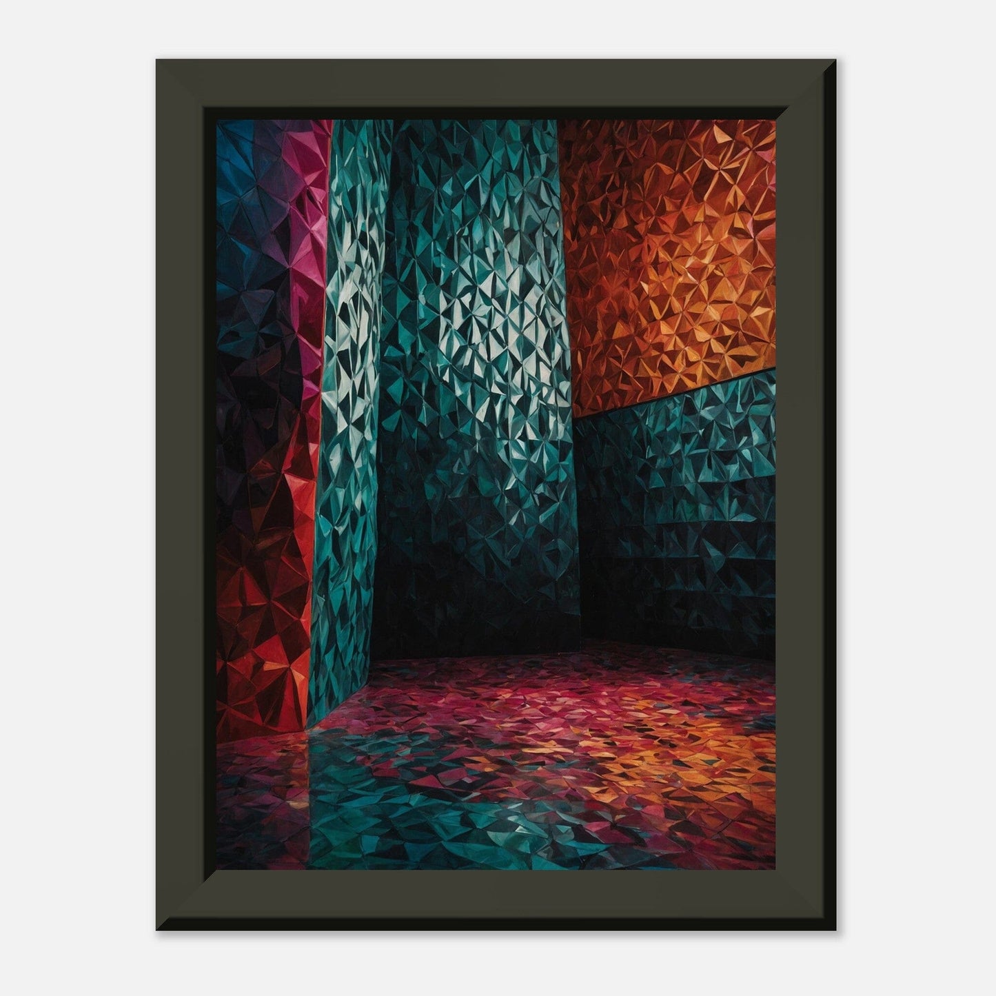 Luminous Labyrinth: Vivid Visionary Print Material Modern Masterpieces 15x20 cm / 6x8″ 
