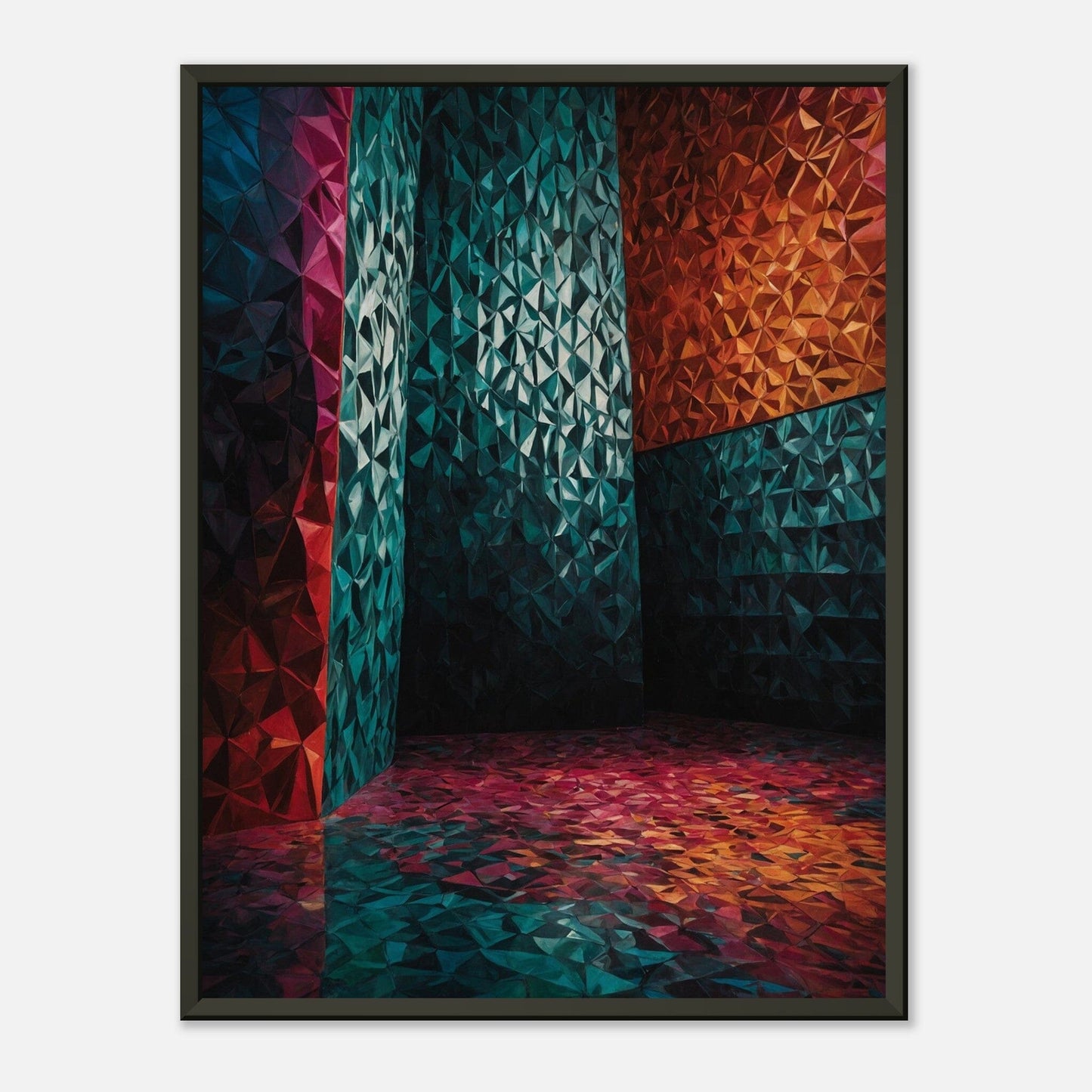 Luminous Labyrinth: Vivid Visionary Print Material Modern Masterpieces 45x60 cm / 18x24″ 