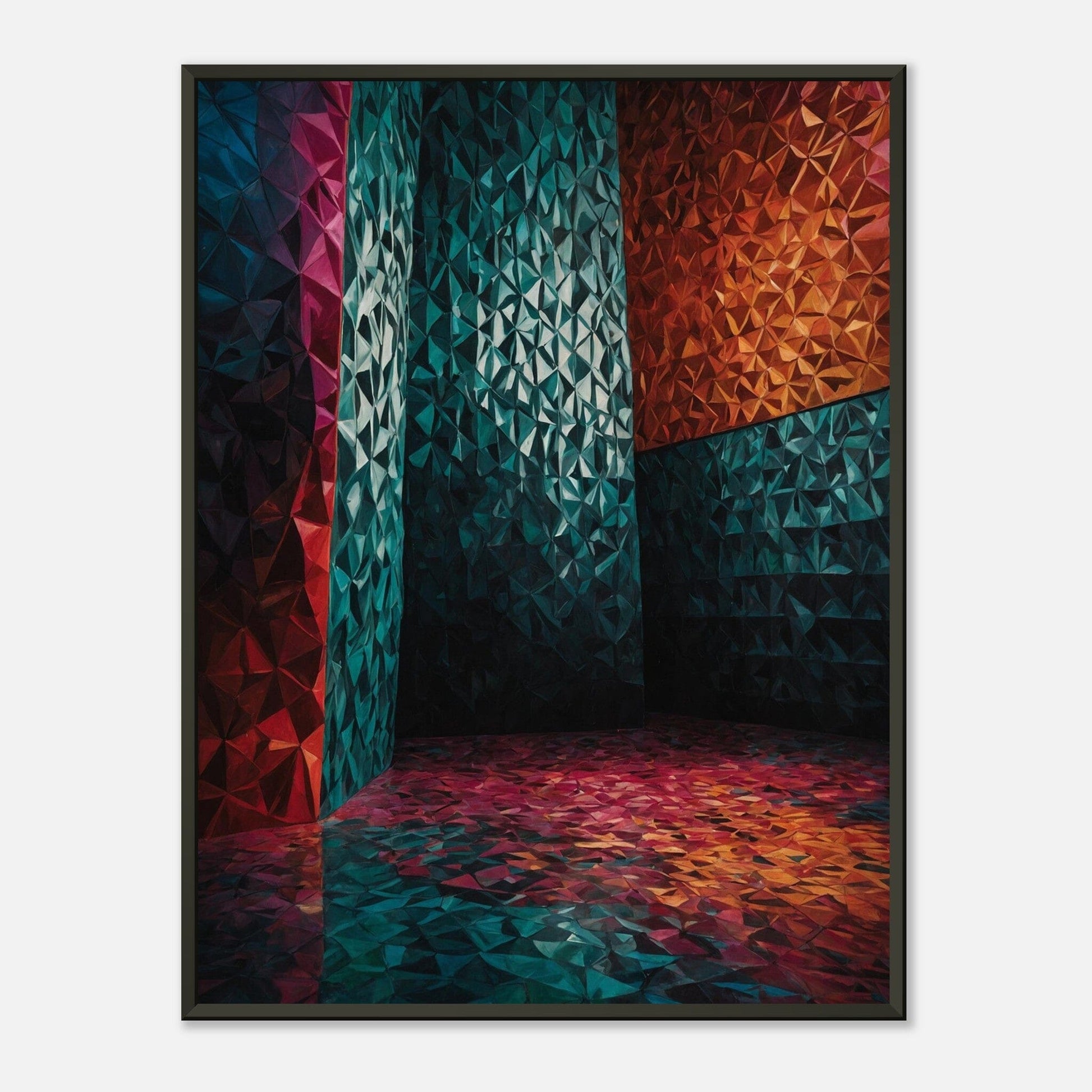 Luminous Labyrinth: Vivid Visionary Print Material Modern Masterpieces 60x80 cm / 24x32″ 