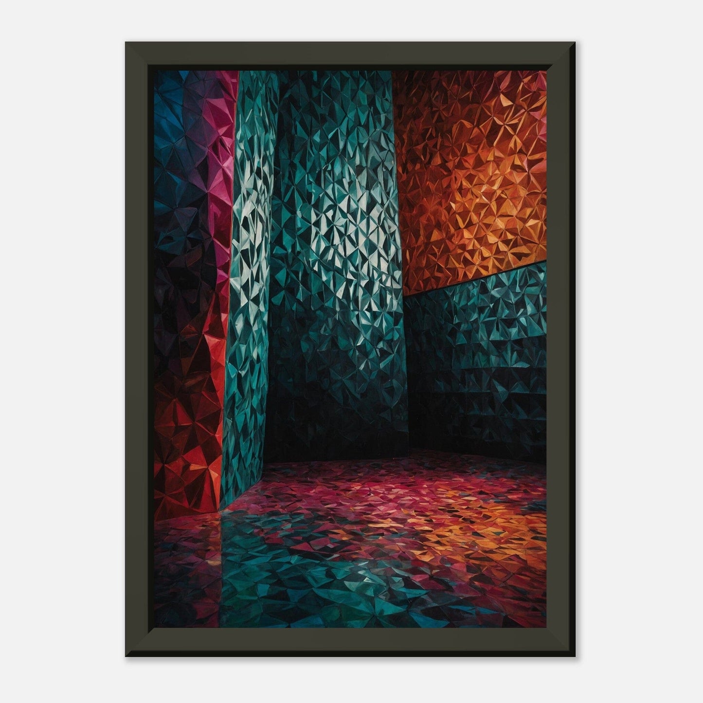 Luminous Labyrinth: Vivid Visionary Print Material Modern Masterpieces A4 21x29.7 cm / 8x12″ 