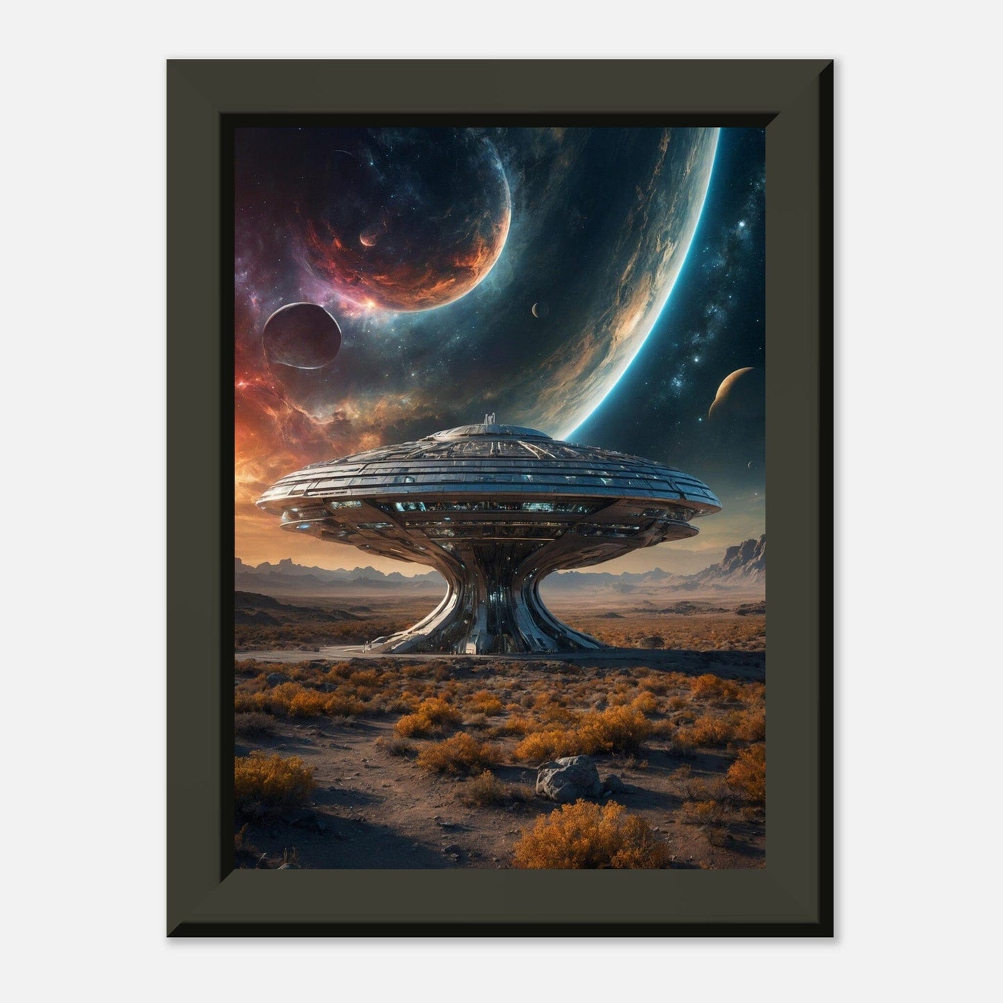 Nebula Nexus: Cosmic Cascade Print Material Modern Masterpieces 13x18 cm / 5x7″ 