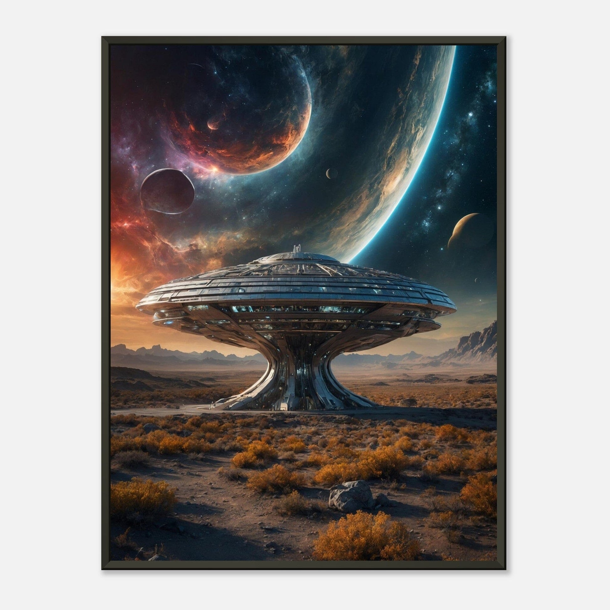 Nebula Nexus: Cosmic Cascade Print Material Modern Masterpieces 60x80 cm / 24x32″ 