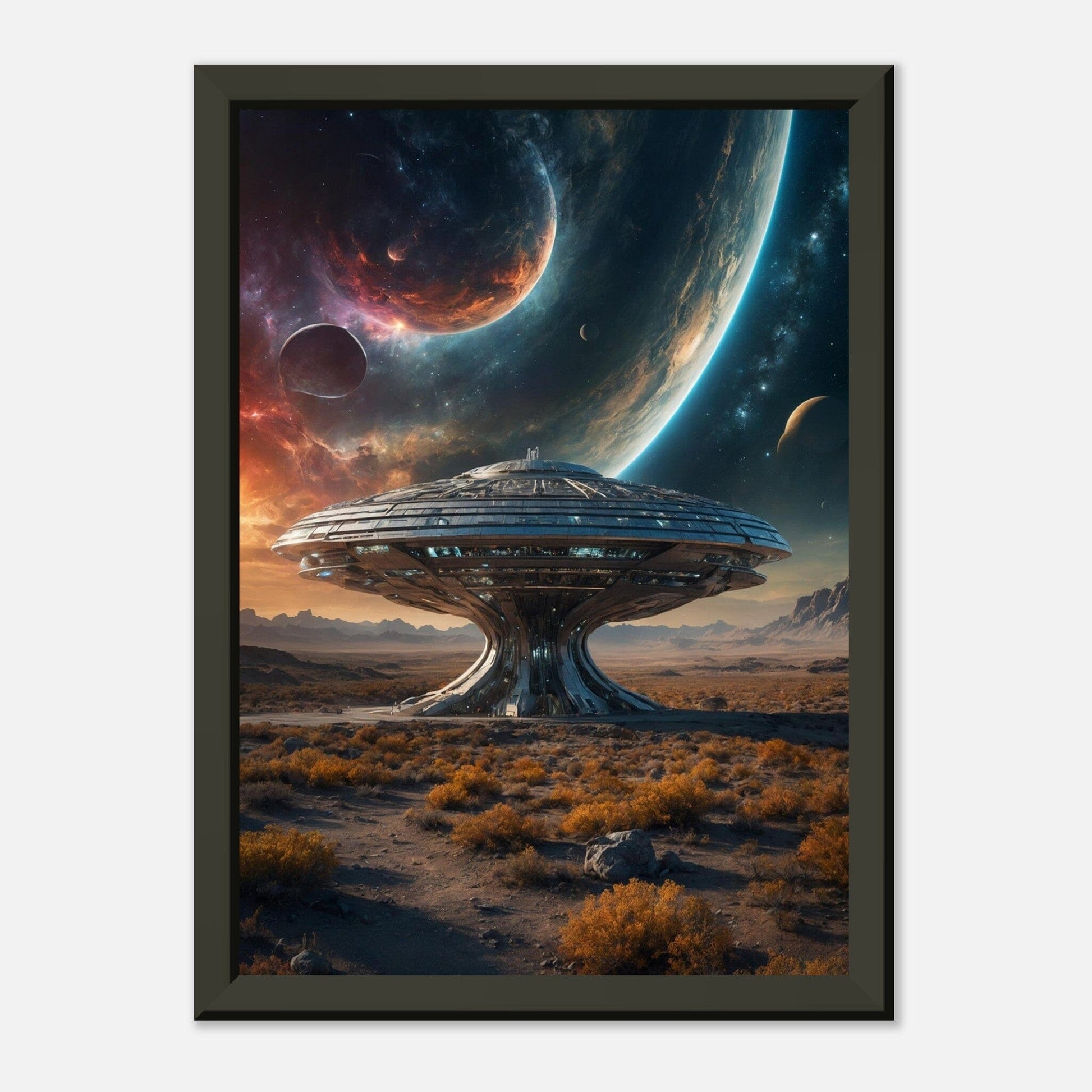 Nebula Nexus: Cosmic Cascade Print Material Modern Masterpieces A4 21x29.7 cm / 8x12″ 