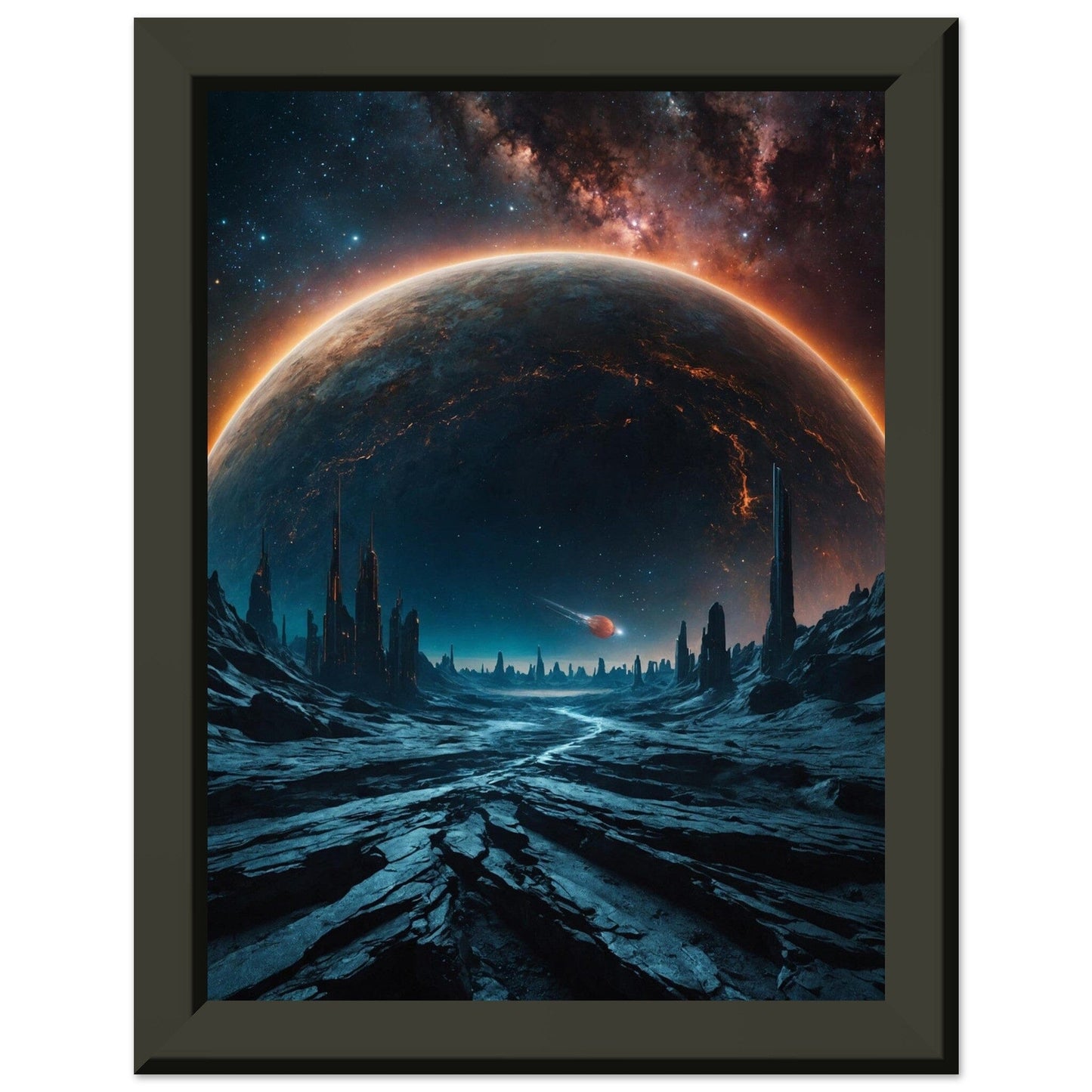 Premium Matte Paper Metal Framed Poster - Stilvolle Kunst in robustem Metallrahmen Print Material Modern Masterpieces 15x20 cm / 6x8″ 