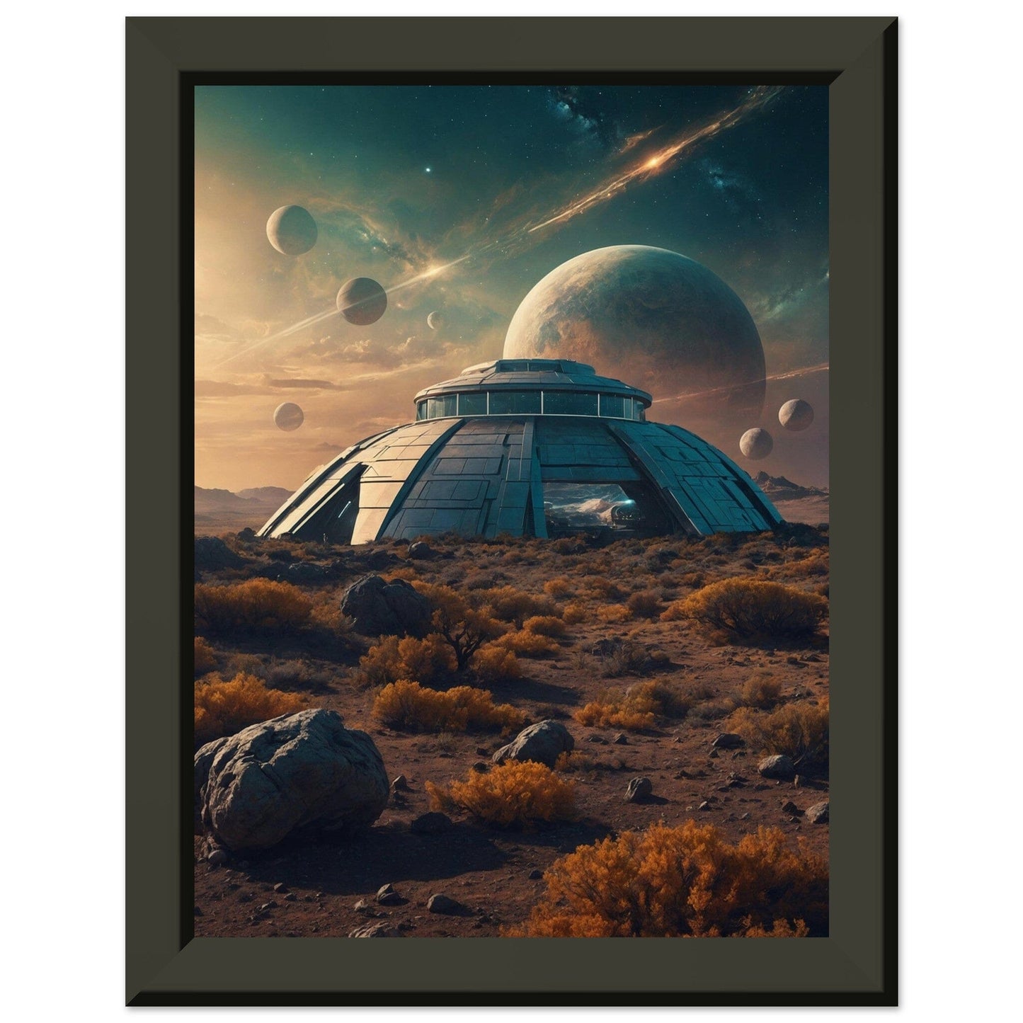 Premium Matte Paper Metal Framed Poster - Stilvolle Kunst in robustem Metallrahmen Print Material Modern Masterpieces 15x20 cm / 6x8″ 