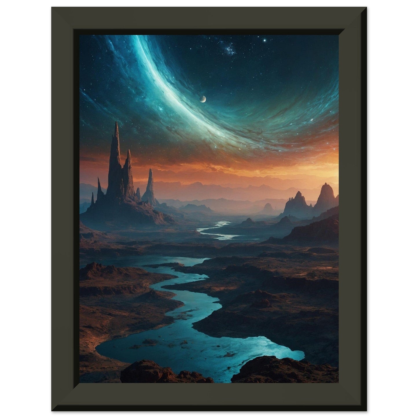 Premium Matte Paper Metal Framed Poster - Stilvolle Kunst in robustem Metallrahmen Print Material Modern Masterpieces 15x20 cm / 6x8″ 