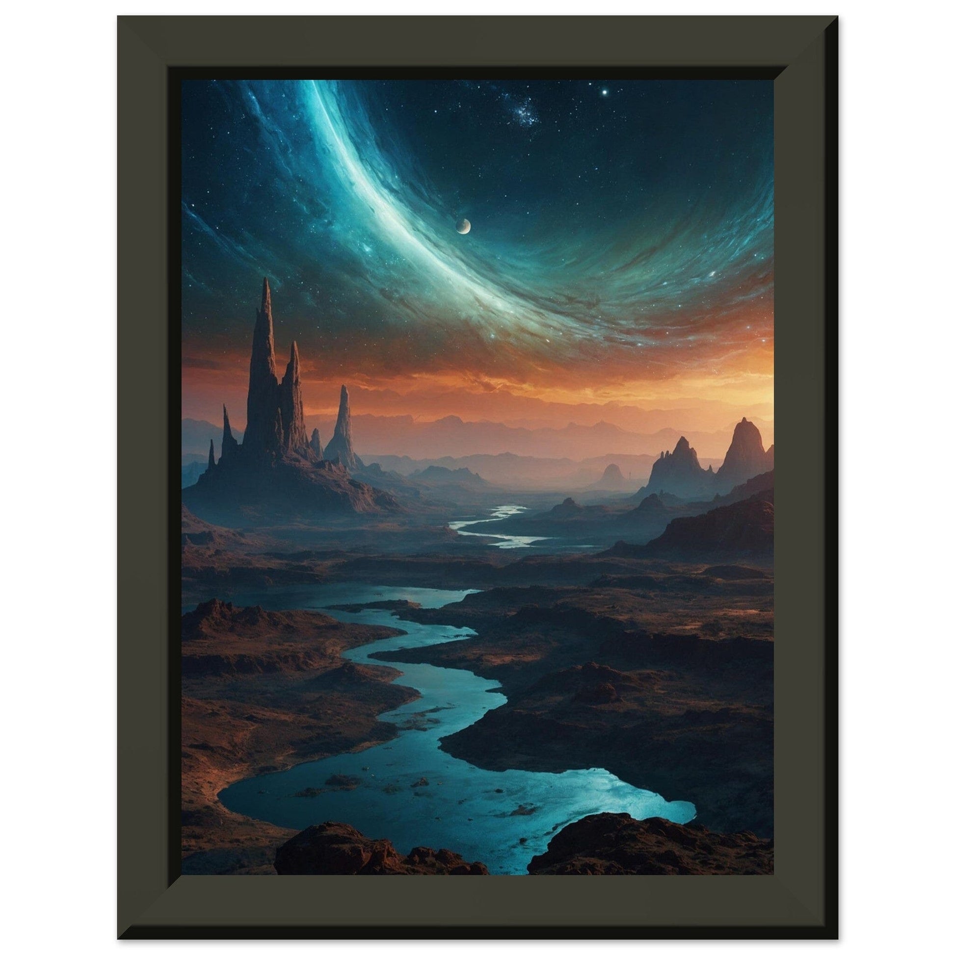 Premium Matte Paper Metal Framed Poster - Stilvolle Kunst in robustem Metallrahmen Print Material Modern Masterpieces 15x20 cm / 6x8″ 