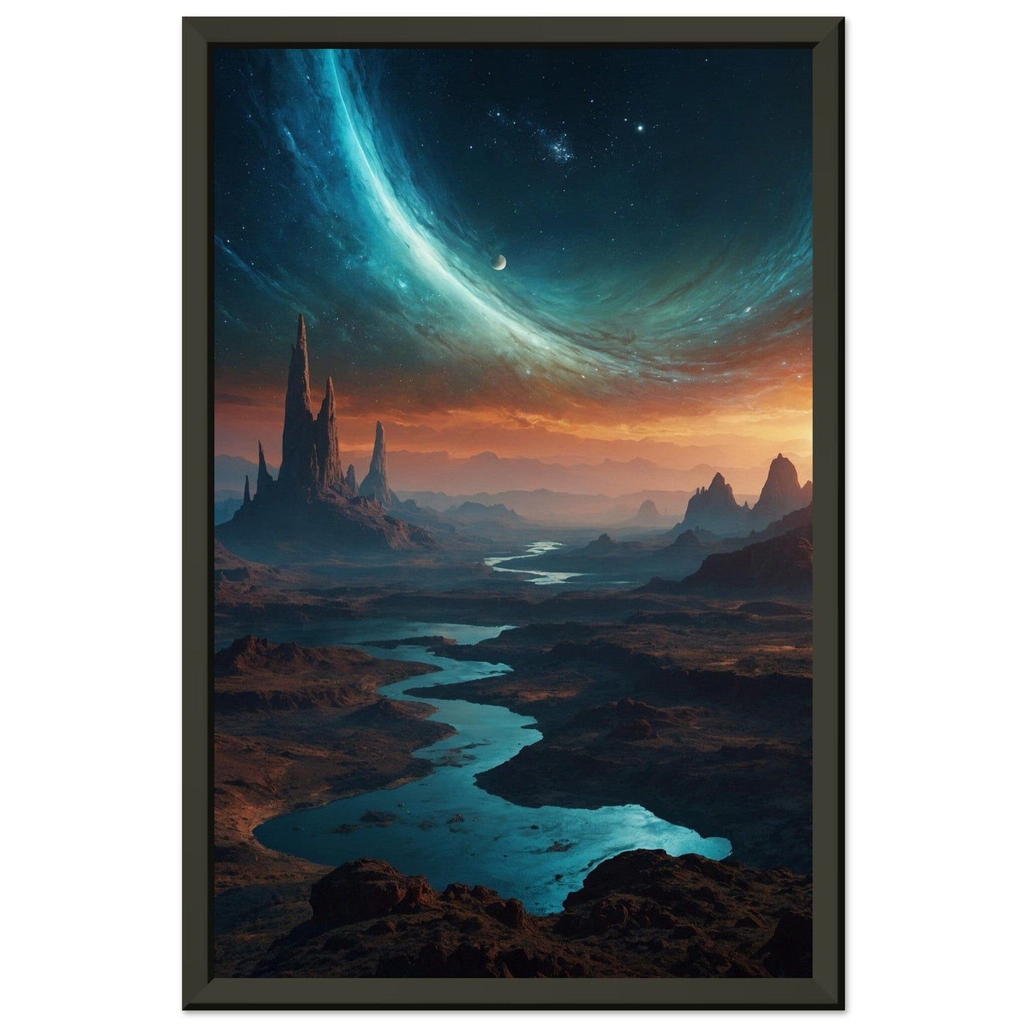 Premium Matte Paper Metal Framed Poster - Stilvolle Kunst in robustem Metallrahmen Print Material Modern Masterpieces 28x43 cm / XL (11x17″) 