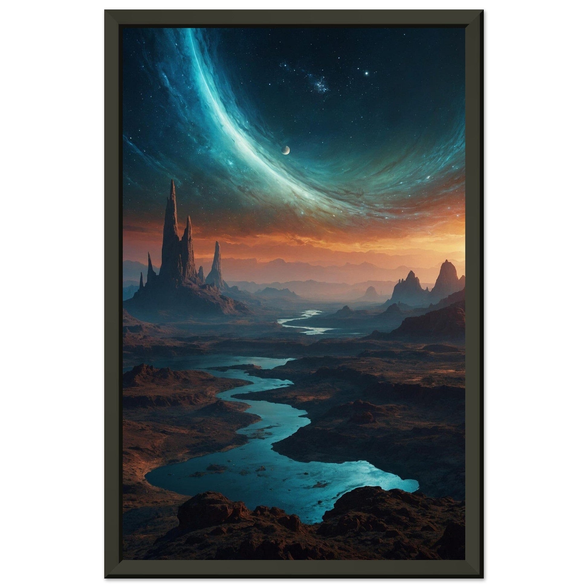 Premium Matte Paper Metal Framed Poster - Stilvolle Kunst in robustem Metallrahmen Print Material Modern Masterpieces 28x43 cm / XL (11x17″) 