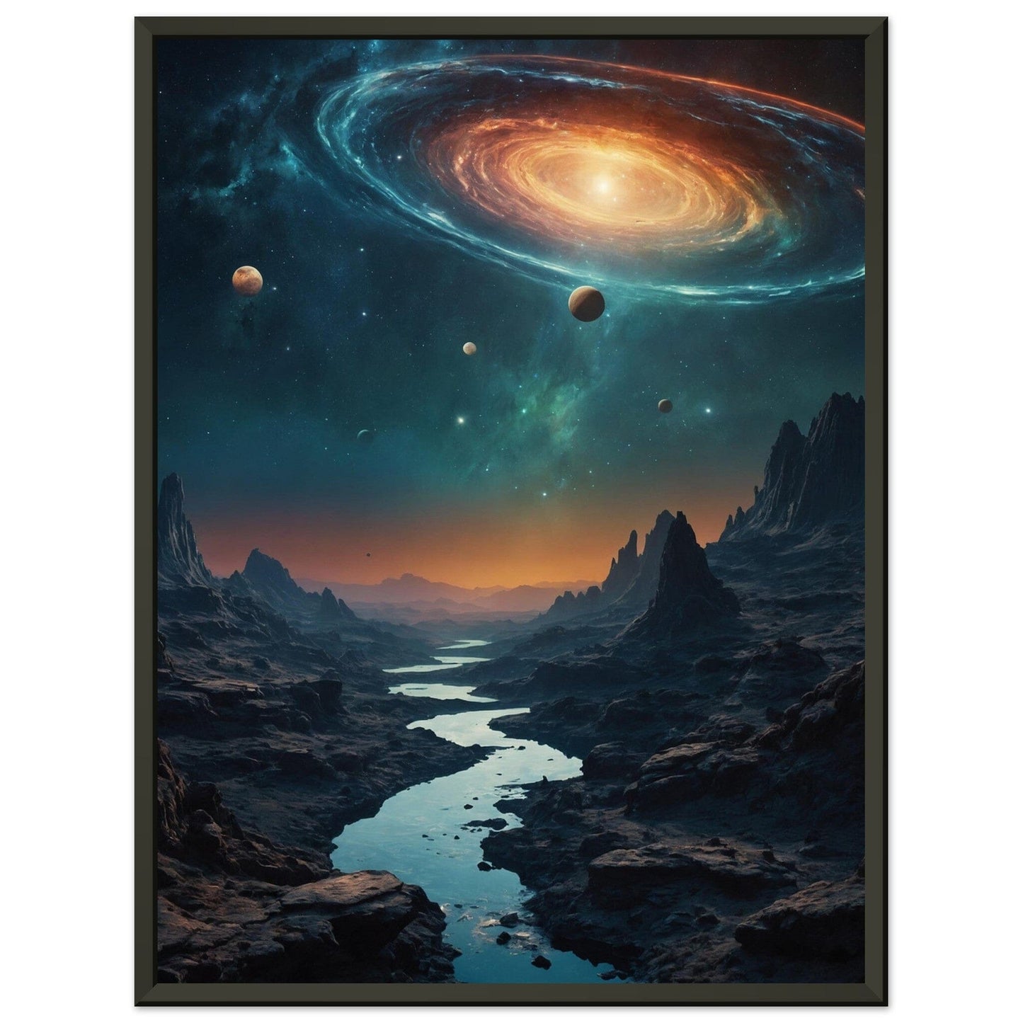 Premium Matte Paper Metal Framed Poster - Stilvolle Kunst in robustem Metallrahmen Print Material Modern Masterpieces 45x60 cm / 18x24″ 