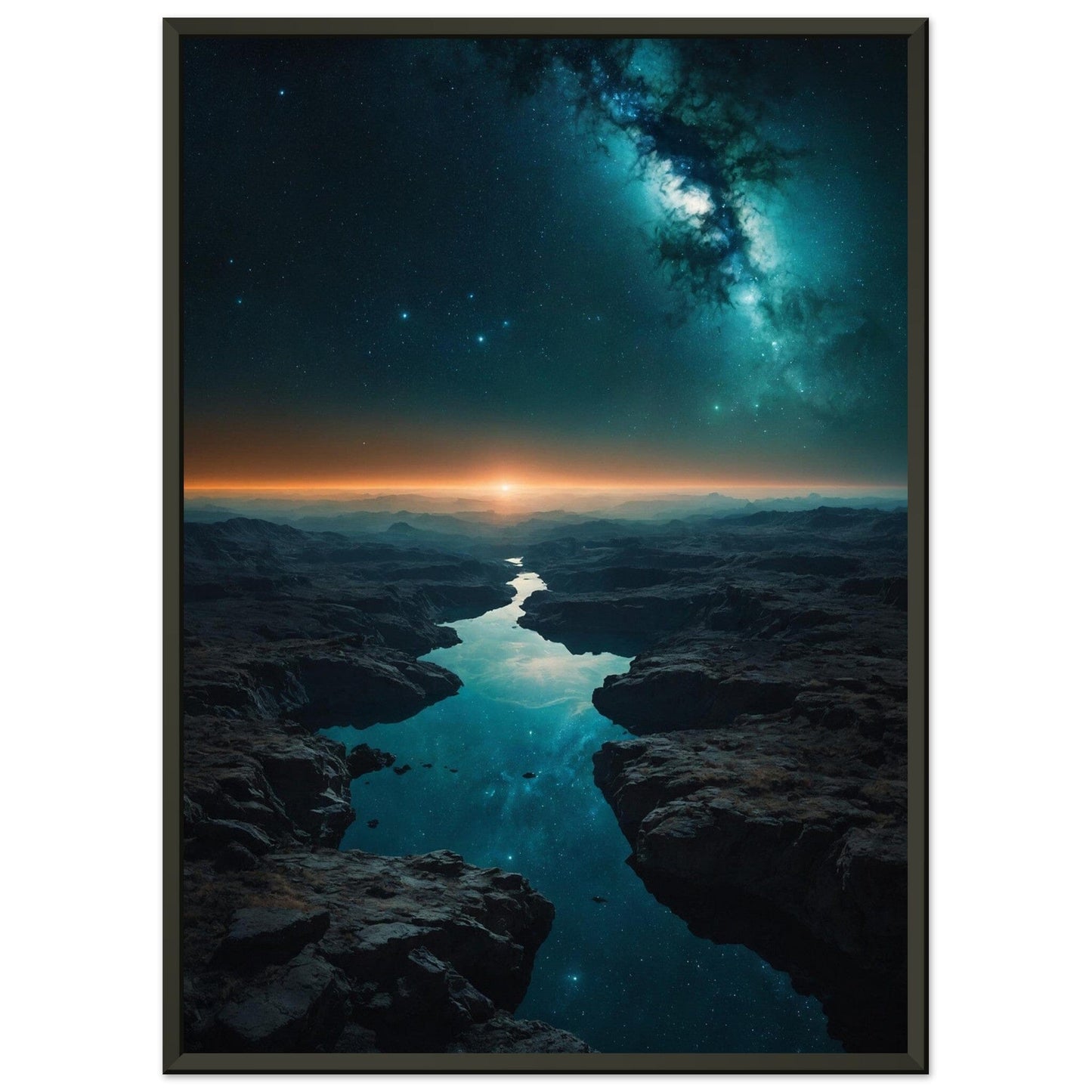 Premium Matte Paper Metal Framed Poster - Stilvolle Kunst in robustem Metallrahmen Print Material Modern Masterpieces 50x70 cm / 20x28″ 