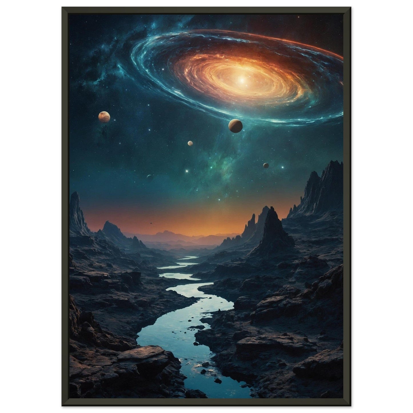Premium Matte Paper Metal Framed Poster - Stilvolle Kunst in robustem Metallrahmen Print Material Modern Masterpieces 50x70 cm / 20x28″ 