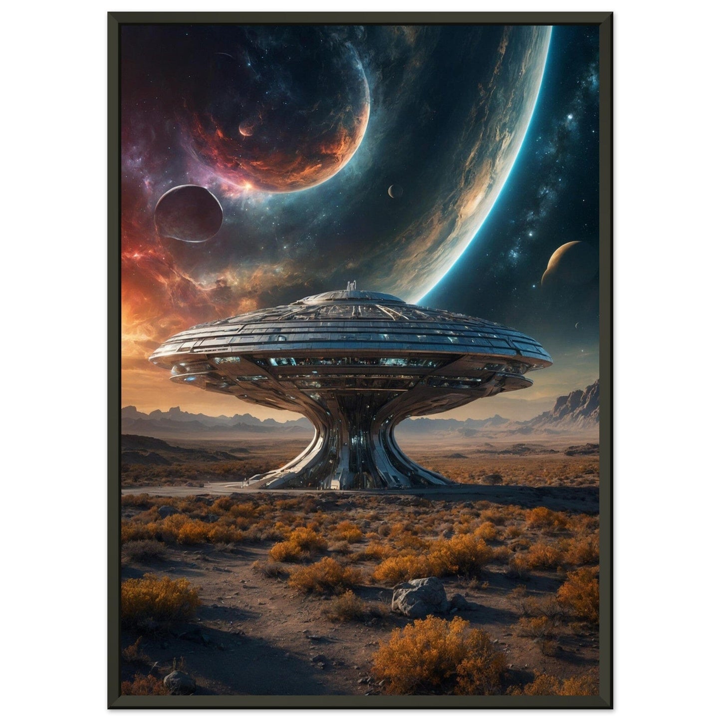 Premium Matte Paper Metal Framed Poster - Stilvolle Kunst in robustem Metallrahmen Print Material Modern Masterpieces 50x70 cm / 20x28″ 
