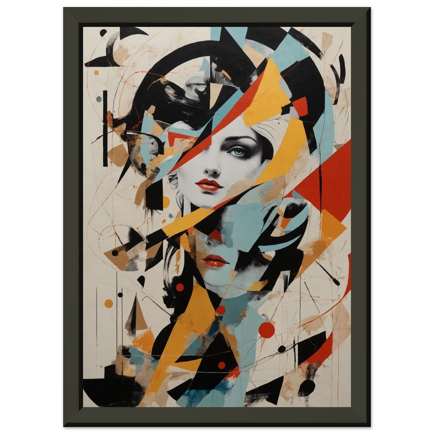 Premium Matte Paper Metal Framed Poster - Stilvolle Kunst in robustem Metallrahmen Print Material Modern Masterpieces A4 21x29.7 cm / 8x12″ 