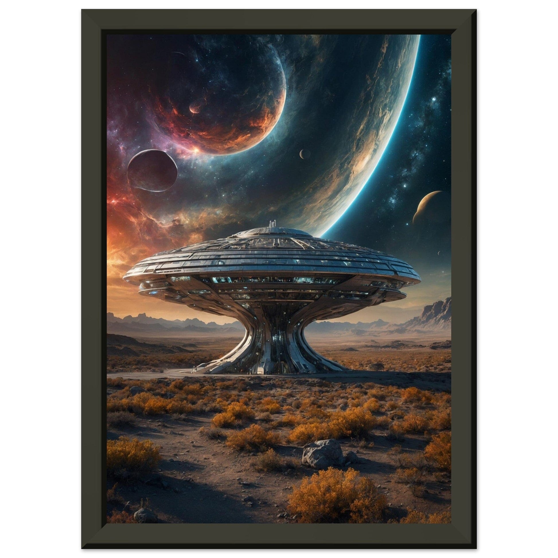 Premium Matte Paper Metal Framed Poster - Stilvolle Kunst in robustem Metallrahmen Print Material Modern Masterpieces A4 21x29.7 cm / 8x12″ 