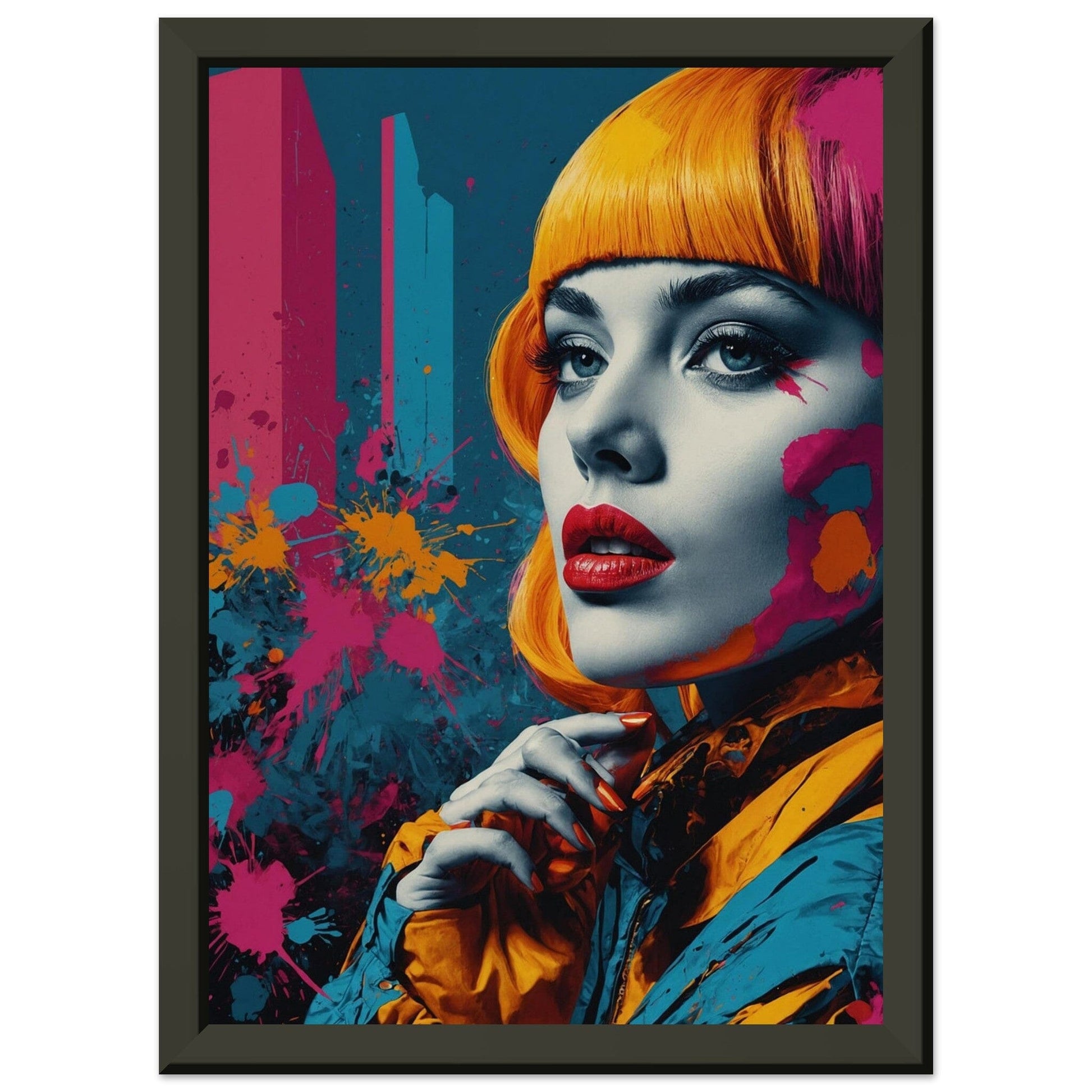 Premium Matte Paper Metal Framed Poster - Stilvolle Kunst in robustem Metallrahmen Print Material Modern Masterpieces A4 21x29.7 cm / 8x12″ 