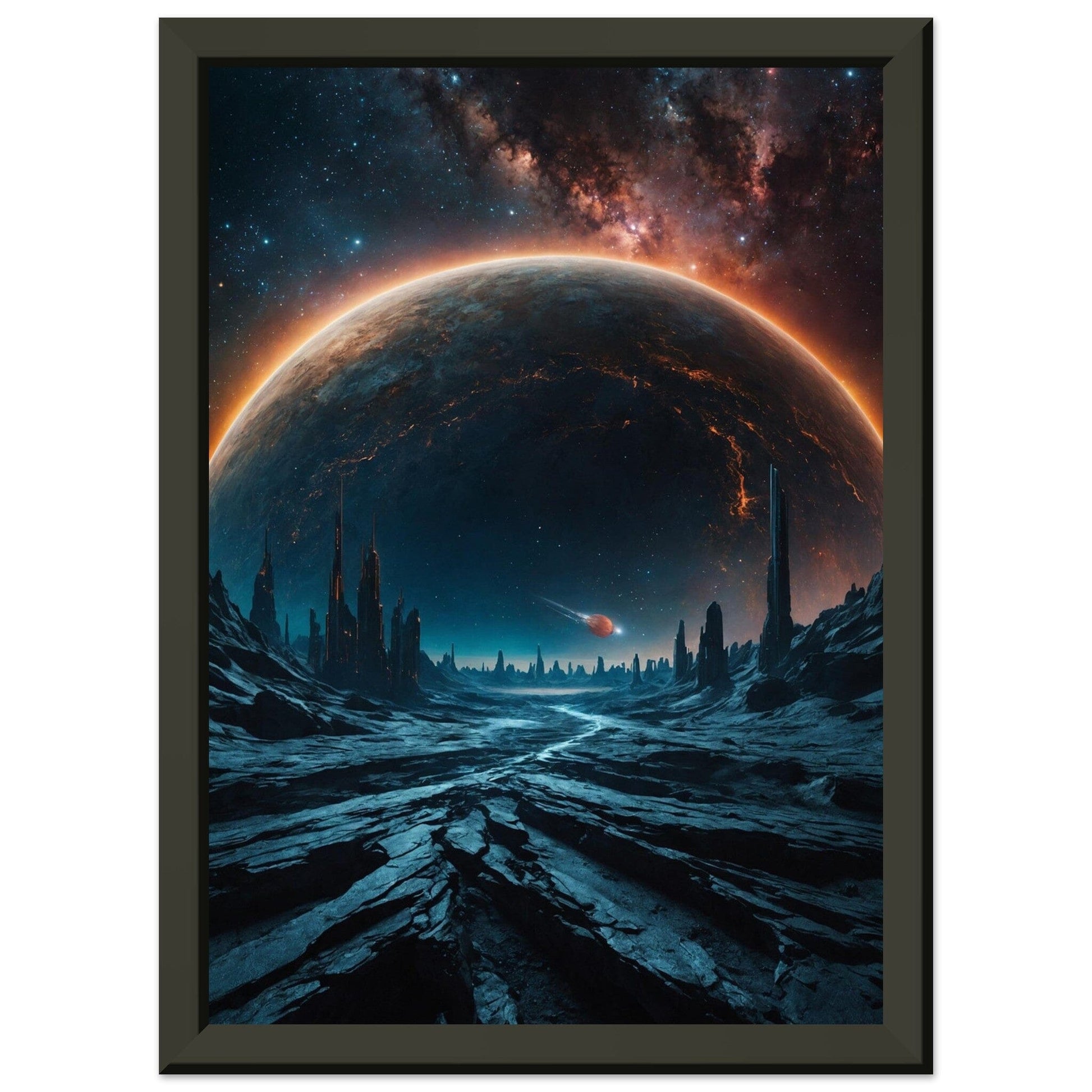 Premium Matte Paper Metal Framed Poster - Stilvolle Kunst in robustem Metallrahmen Print Material Modern Masterpieces A4 21x29.7 cm / 8x12″ 