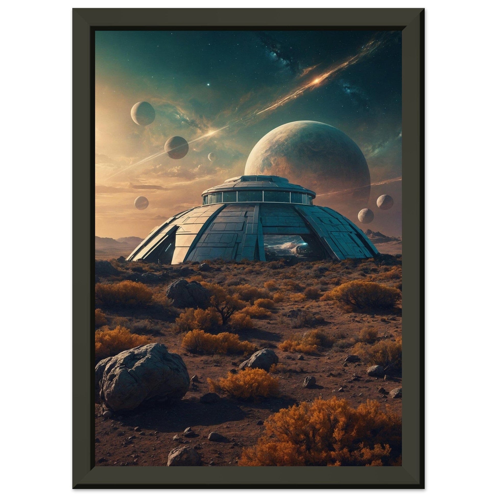 Premium Matte Paper Metal Framed Poster - Stilvolle Kunst in robustem Metallrahmen Print Material Modern Masterpieces A4 21x29.7 cm / 8x12″ 