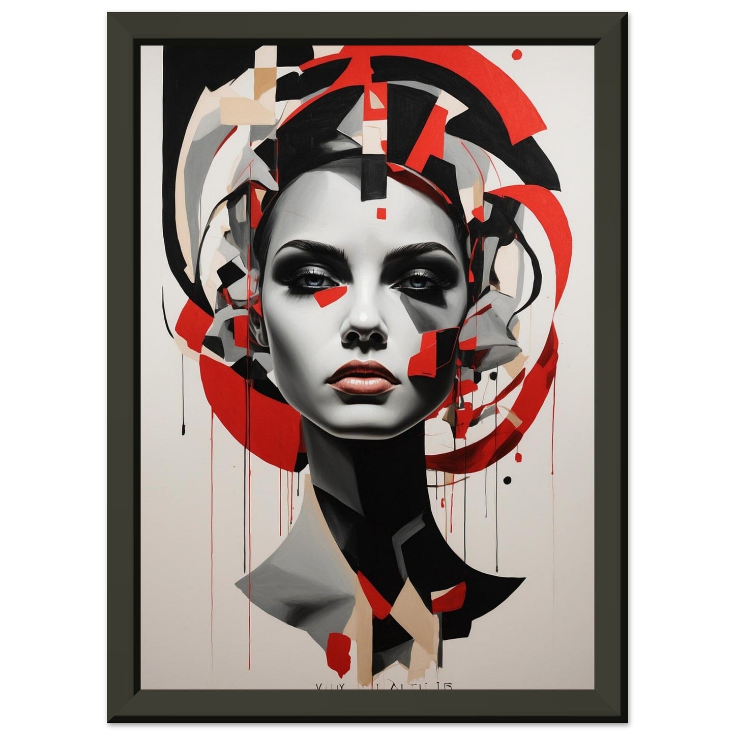 Premium Matte Paper Metal Framed Poster - Stilvolle Kunst in robustem Metallrahmen Print Material Modern Masterpieces A4 21x29.7 cm / 8x12″ 