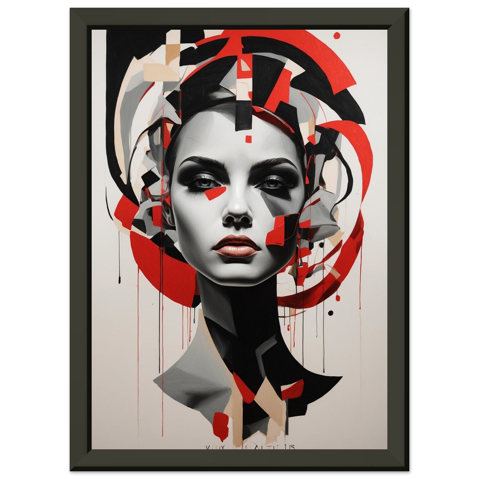 Premium Matte Paper Metal Framed Poster - Stilvolle Kunst in robustem Metallrahmen Print Material Modern Masterpieces A4 21x29.7 cm / 8x12″ 