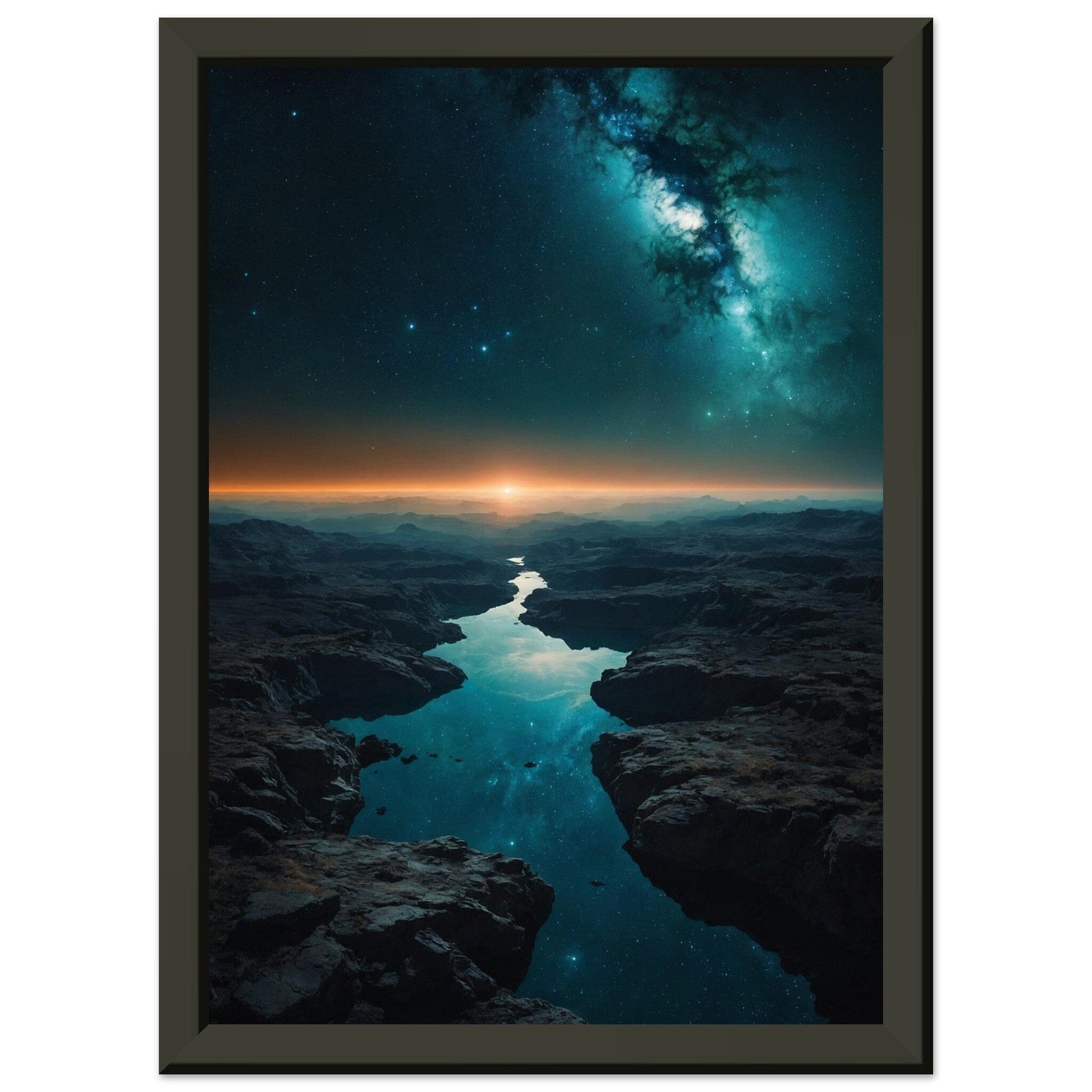 Premium Matte Paper Metal Framed Poster - Stilvolle Kunst in robustem Metallrahmen Print Material Modern Masterpieces A4 21x29.7 cm / 8x12″ 