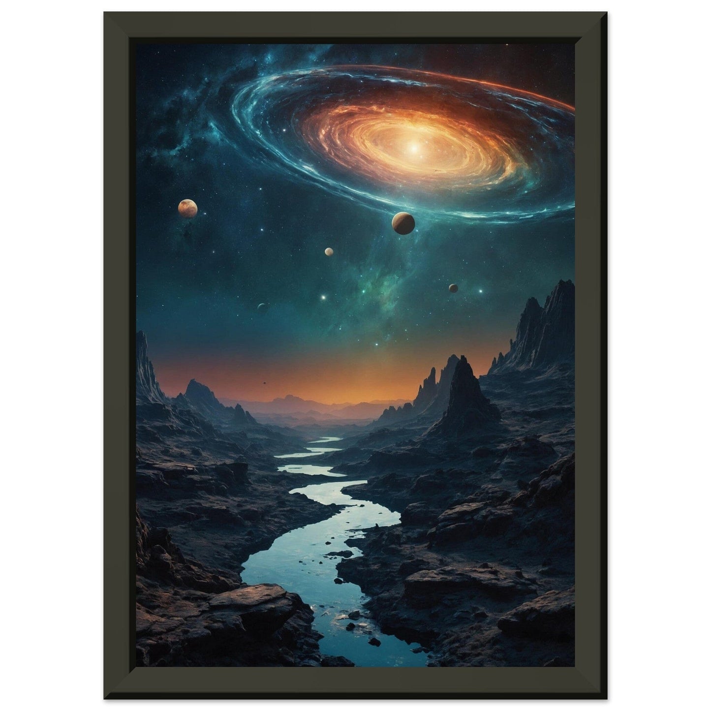 Premium Matte Paper Metal Framed Poster - Stilvolle Kunst in robustem Metallrahmen Print Material Modern Masterpieces A4 21x29.7 cm / 8x12″ 