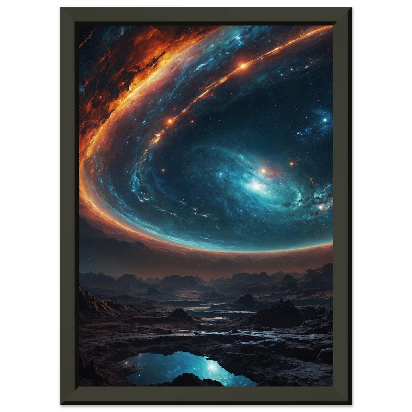 Premium Matte Paper Metal Framed Poster - Stilvolle Kunst in robustem Metallrahmen Print Material Modern Masterpieces A4 21x29.7 cm / 8x12″ 