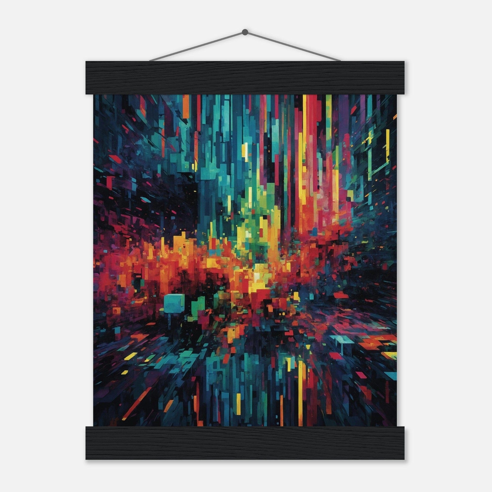 Premium Matte Paper Poster with Hanger - Minimalistische Kunstpräsentation mit Holzhänger Print Material Modern Masterpieces 20x25 cm / 8x10″ Black wall hanger 