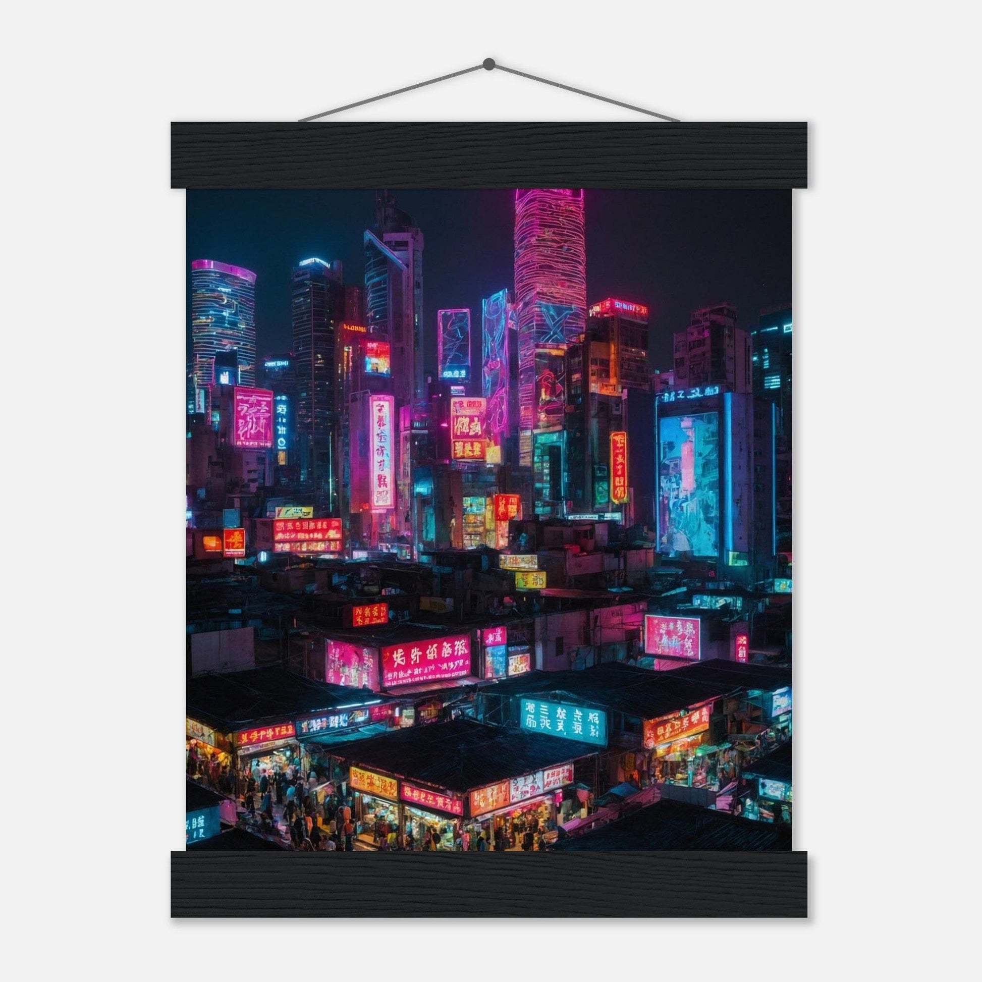 Premium Matte Paper Poster with Hanger - Minimalistische Kunstpräsentation mit Holzhänger Print Material Modern Masterpieces 20x25 cm / 8x10″ Black wall hanger 