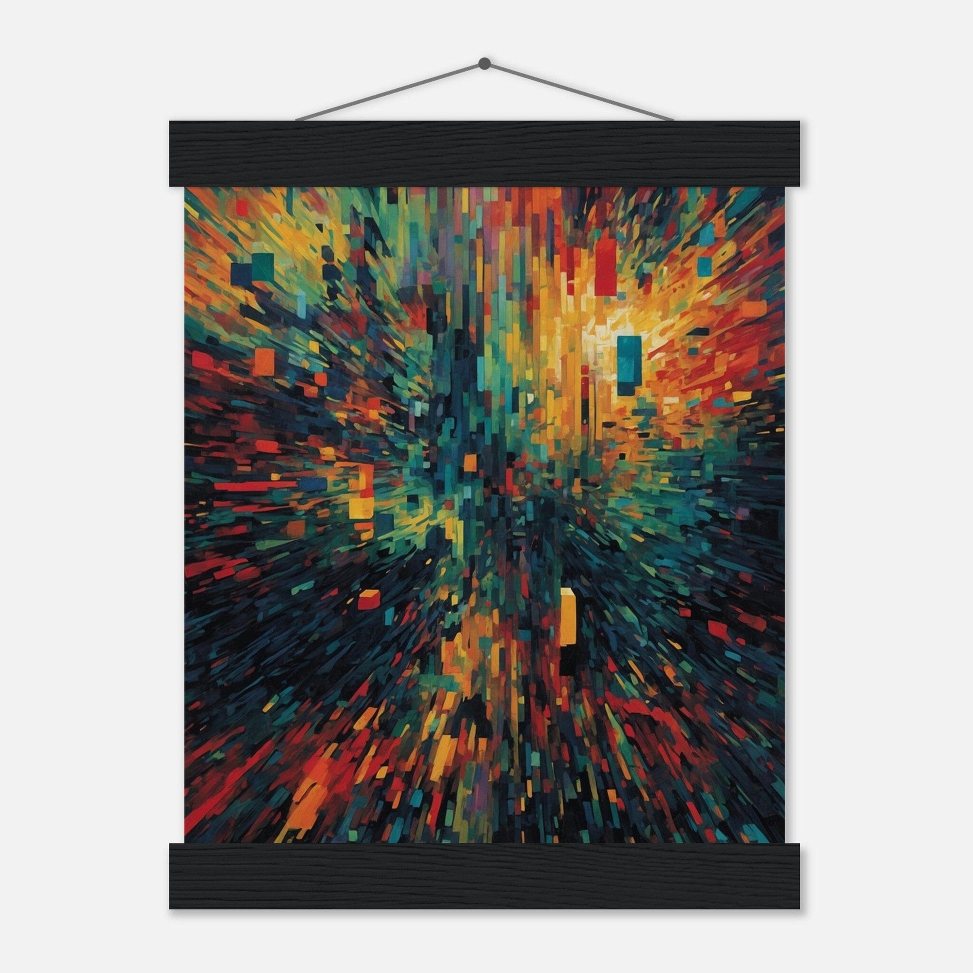 Premium Matte Paper Poster with Hanger - Minimalistische Kunstpräsentation mit Holzhänger Print Material Modern Masterpieces 20x25 cm / 8x10″ Black wall hanger 
