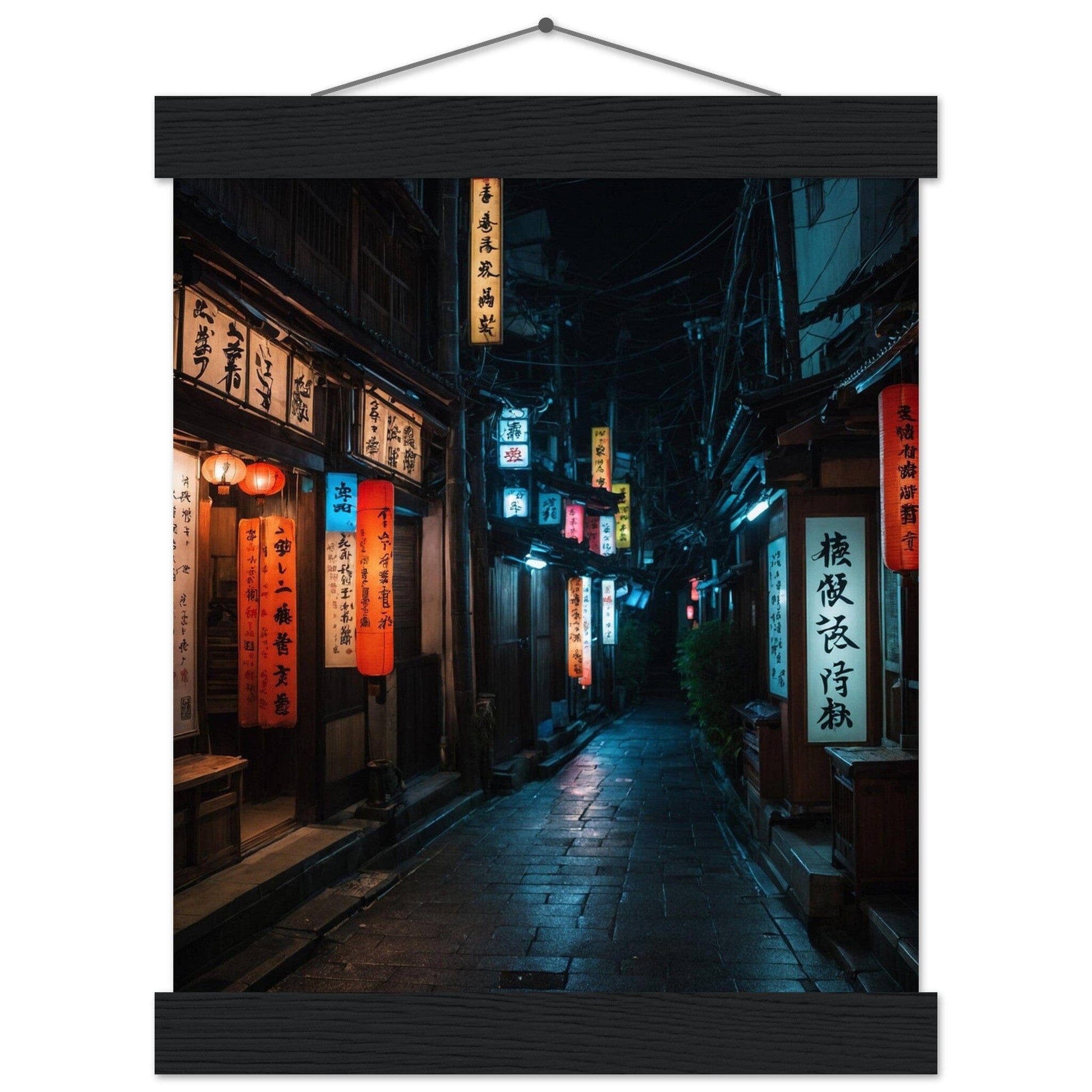 Premium Matte Paper Poster with Hanger - Minimalistische Kunstpräsentation mit Holzhänger Print Material Modern Masterpieces 20x25 cm / 8x10″ Black wall hanger 