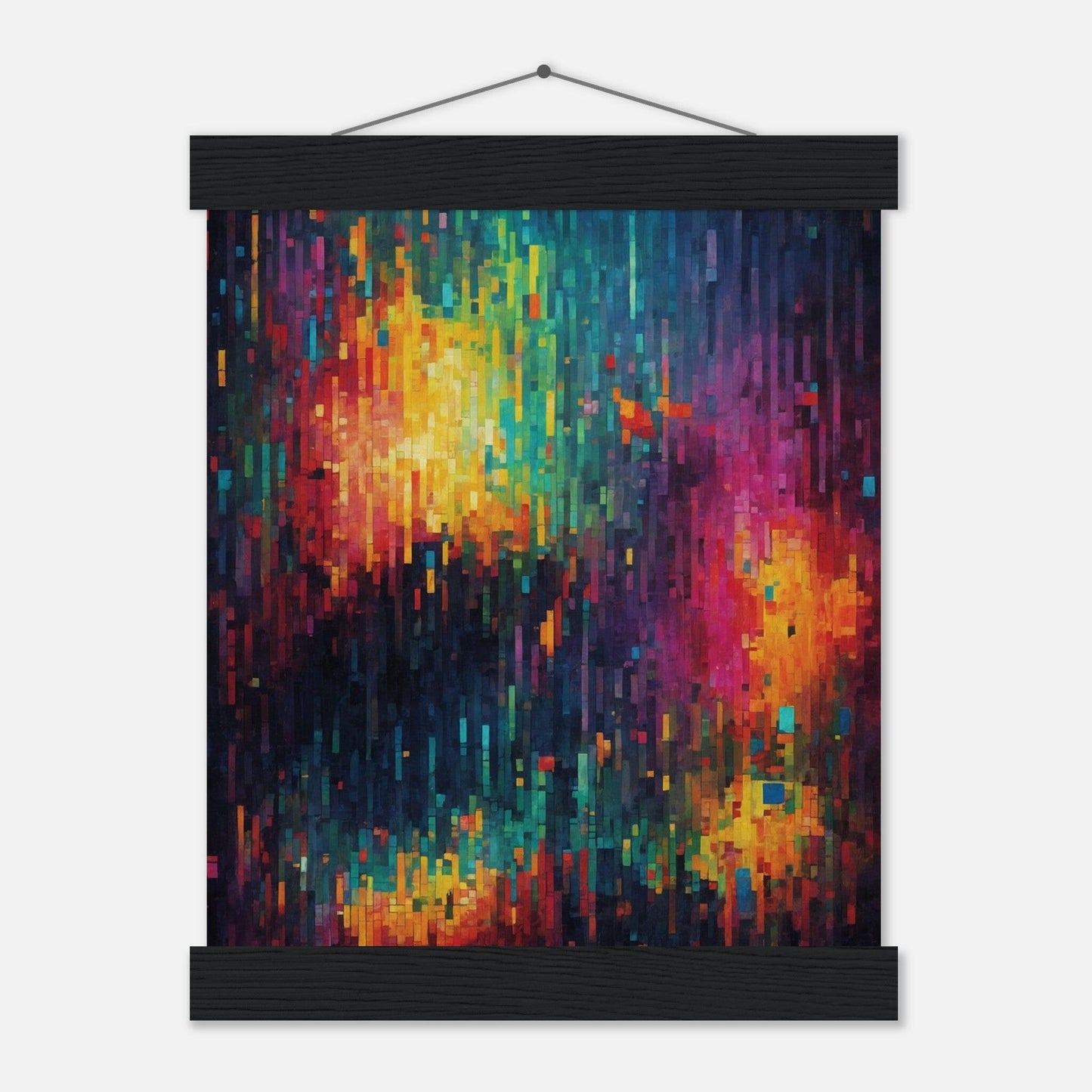 Premium Matte Paper Poster with Hanger - Minimalistische Kunstpräsentation mit Holzhänger Print Material Modern Masterpieces 20x25 cm / 8x10″ Black wall hanger 