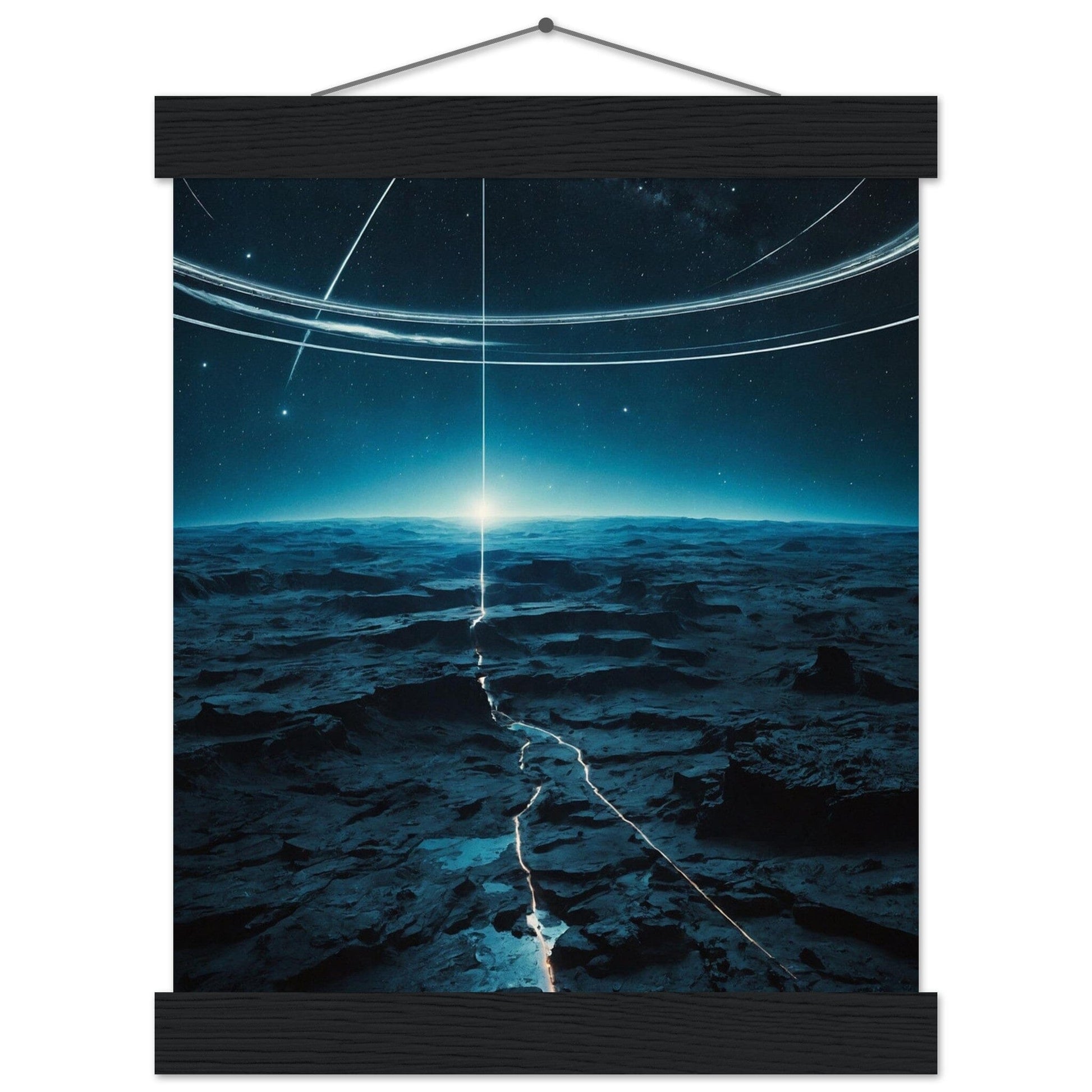 Premium Matte Paper Poster with Hanger - Minimalistische Kunstpräsentation mit Holzhänger Print Material Modern Masterpieces 20x25 cm / 8x10″ Black wall hanger 