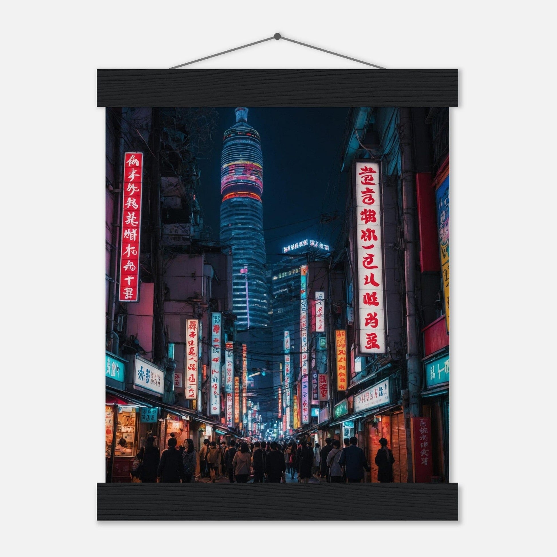 Premium Matte Paper Poster with Hanger - Minimalistische Kunstpräsentation mit Holzhänger Print Material Modern Masterpieces 20x25 cm / 8x10″ Black wall hanger 