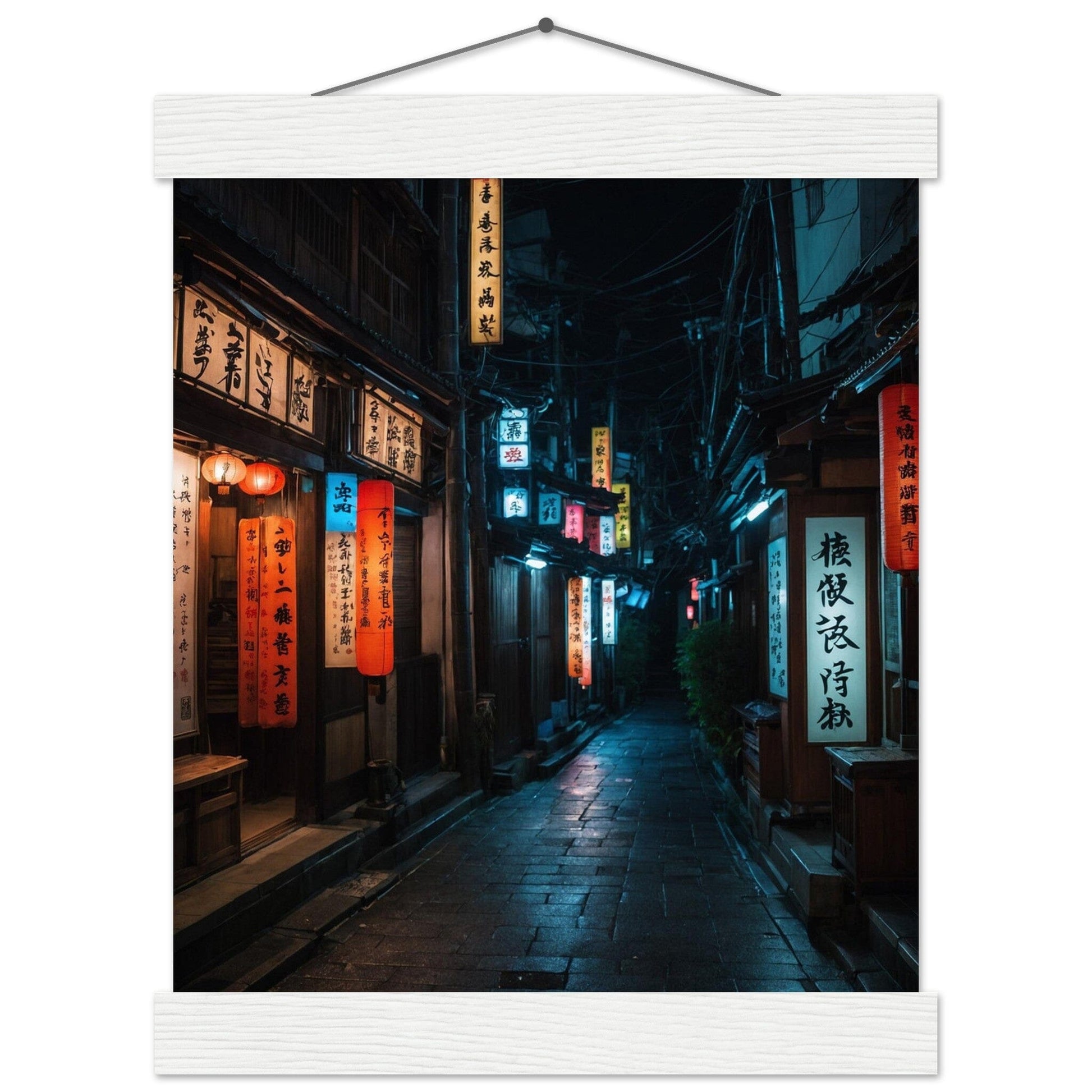 Premium Matte Paper Poster with Hanger - Minimalistische Kunstpräsentation mit Holzhänger Print Material Modern Masterpieces 20x25 cm / 8x10″ White wall hanger 