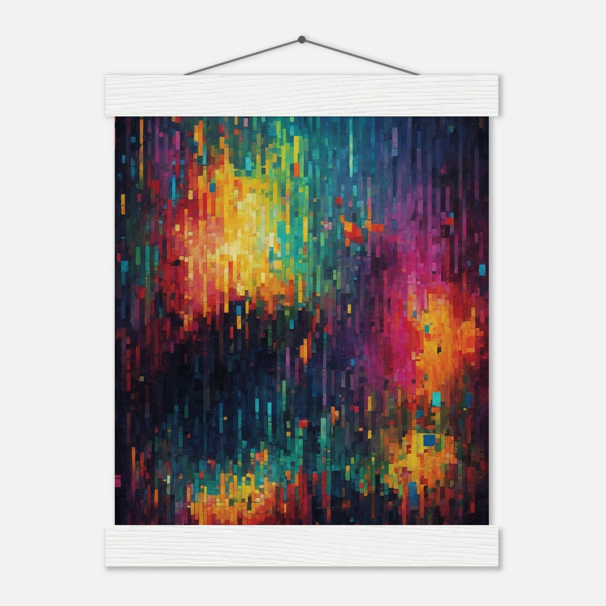 Premium Matte Paper Poster with Hanger - Minimalistische Kunstpräsentation mit Holzhänger Print Material Modern Masterpieces 20x25 cm / 8x10″ White wall hanger 