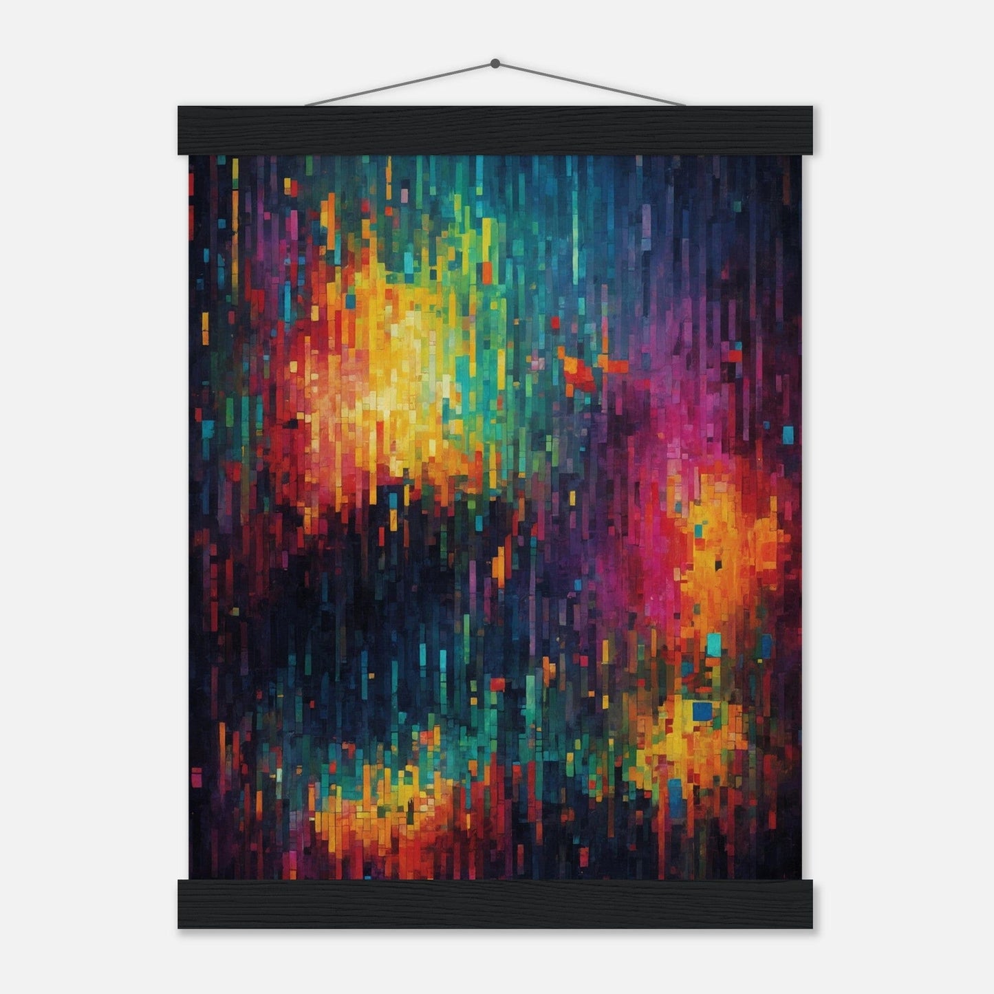 Premium Matte Paper Poster with Hanger - Minimalistische Kunstpräsentation mit Holzhänger Print Material Modern Masterpieces 27x35 cm / 11x14″ Black wall hanger 