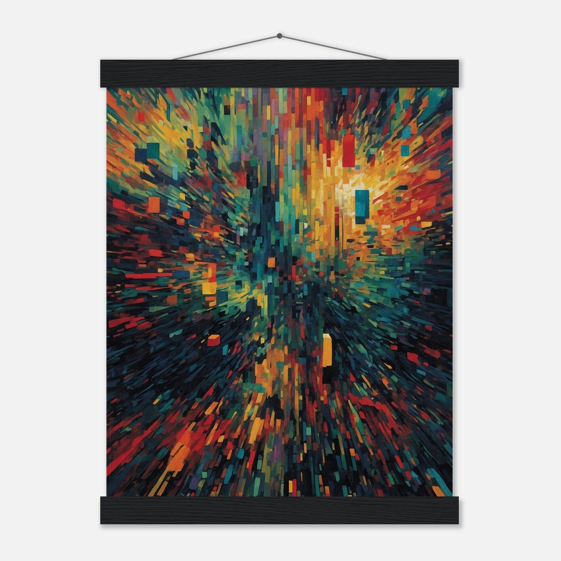 Premium Matte Paper Poster with Hanger - Minimalistische Kunstpräsentation mit Holzhänger Print Material Modern Masterpieces 27x35 cm / 11x14″ Black wall hanger 