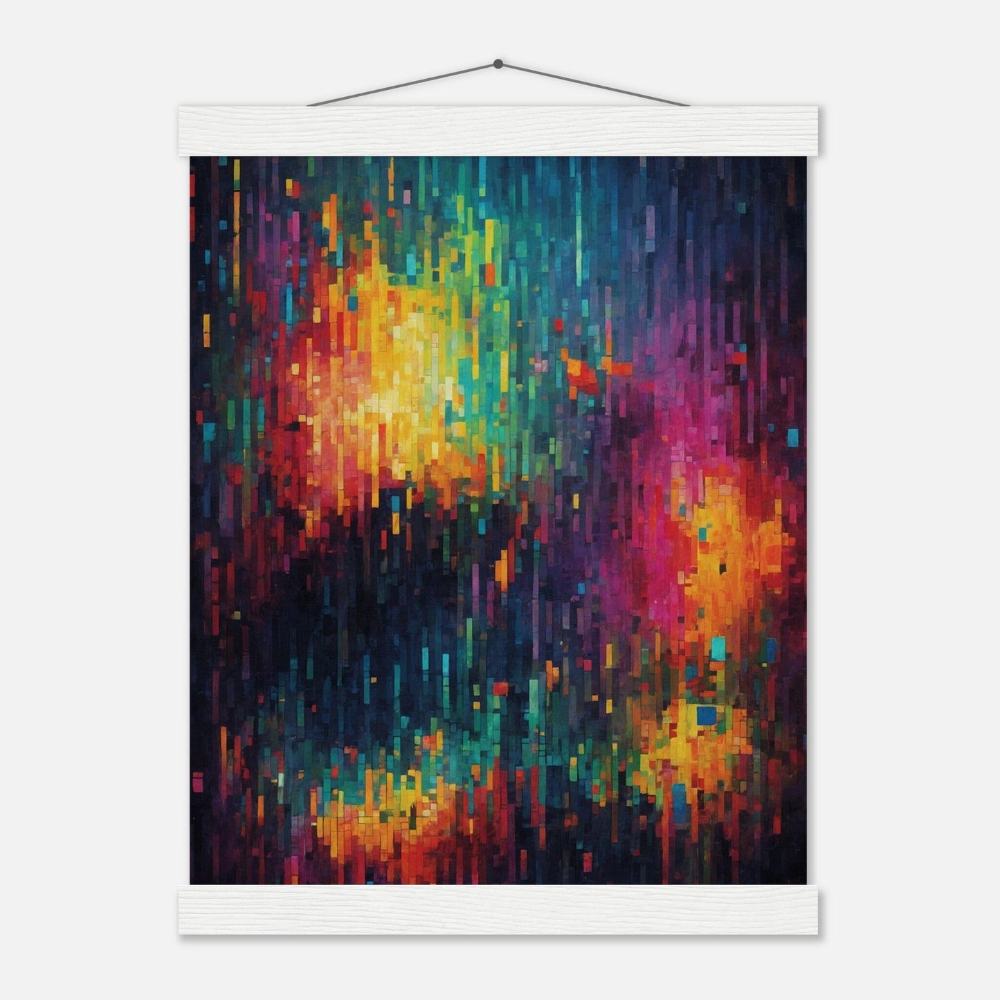 Premium Matte Paper Poster with Hanger - Minimalistische Kunstpräsentation mit Holzhänger Print Material Modern Masterpieces 27x35 cm / 11x14″ White wall hanger 