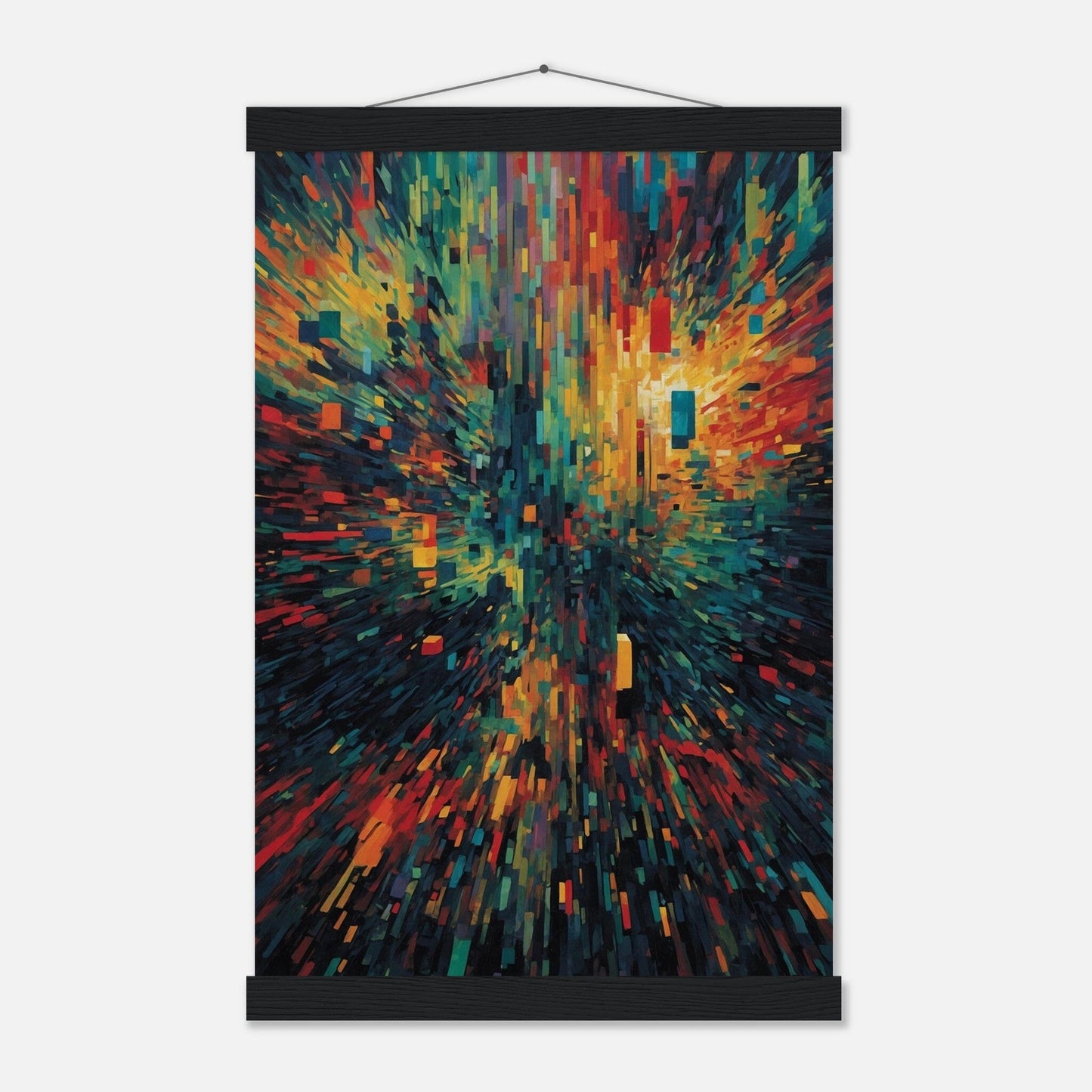 Premium Matte Paper Poster with Hanger - Minimalistische Kunstpräsentation mit Holzhänger Print Material Modern Masterpieces 28x43 cm / XL (11x17″) Black wall hanger 